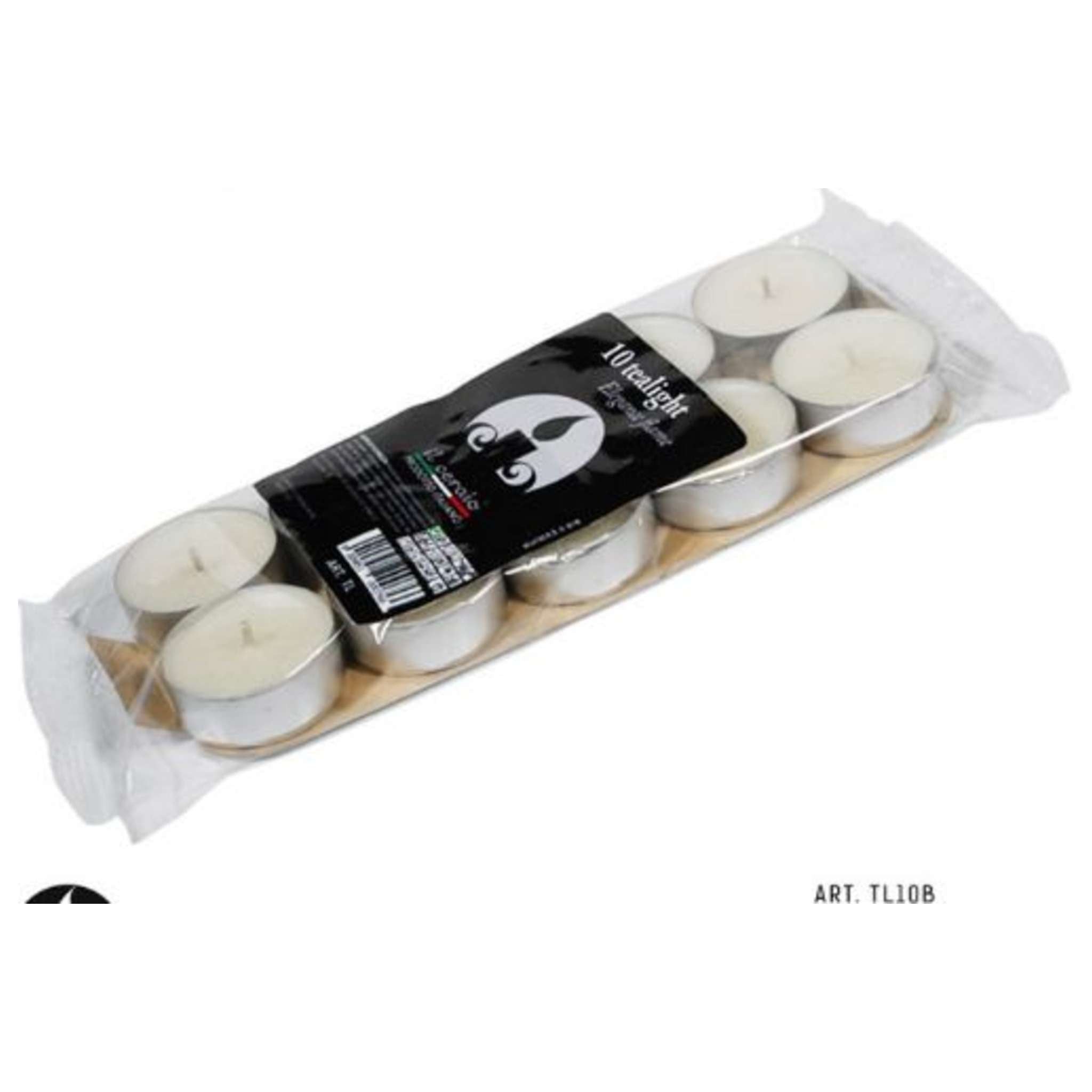 Candele Tea Light 10Pz Bianco Tl10B C.Nappi