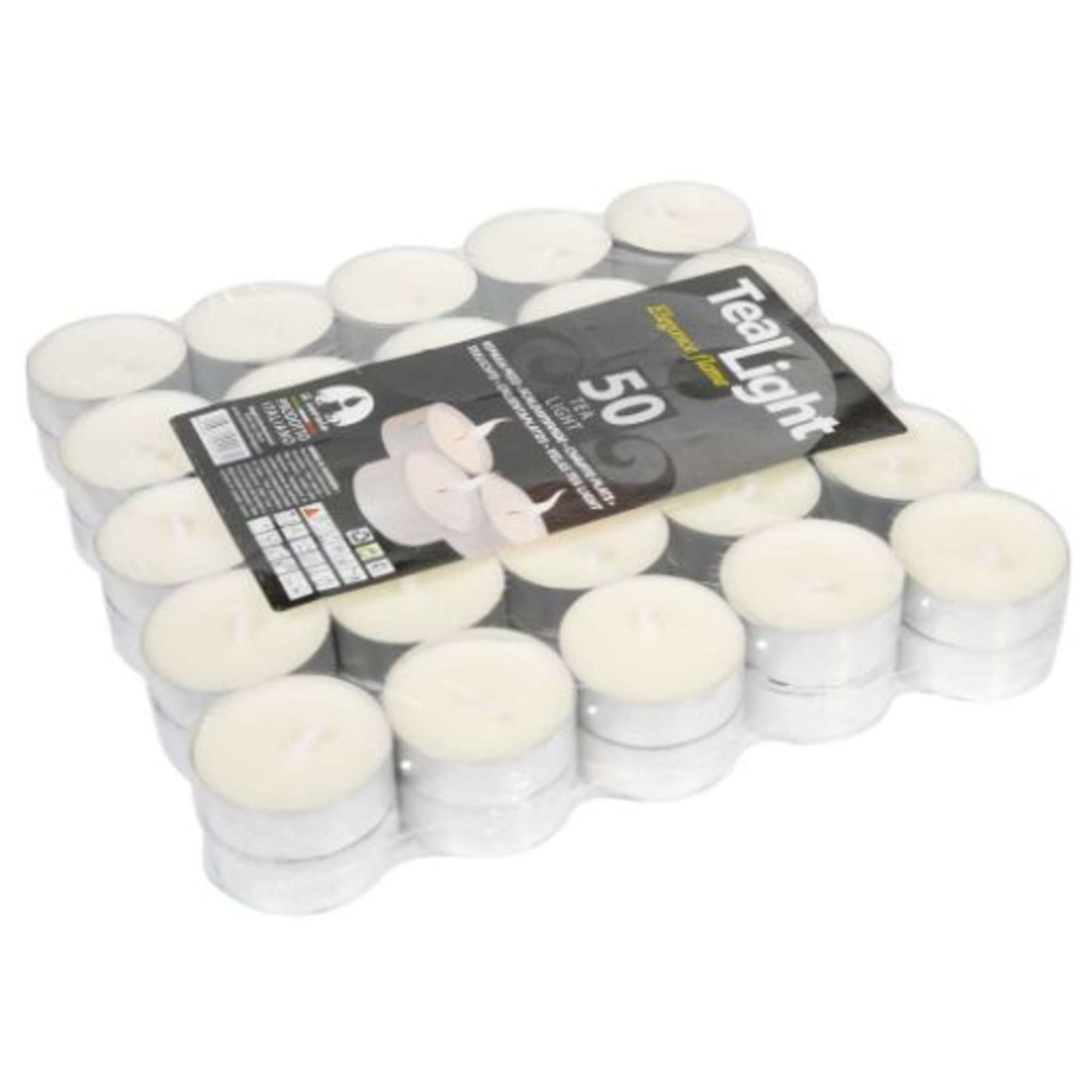 Candele Tea Light 50Pz Bianco Tl50B C.Nappi