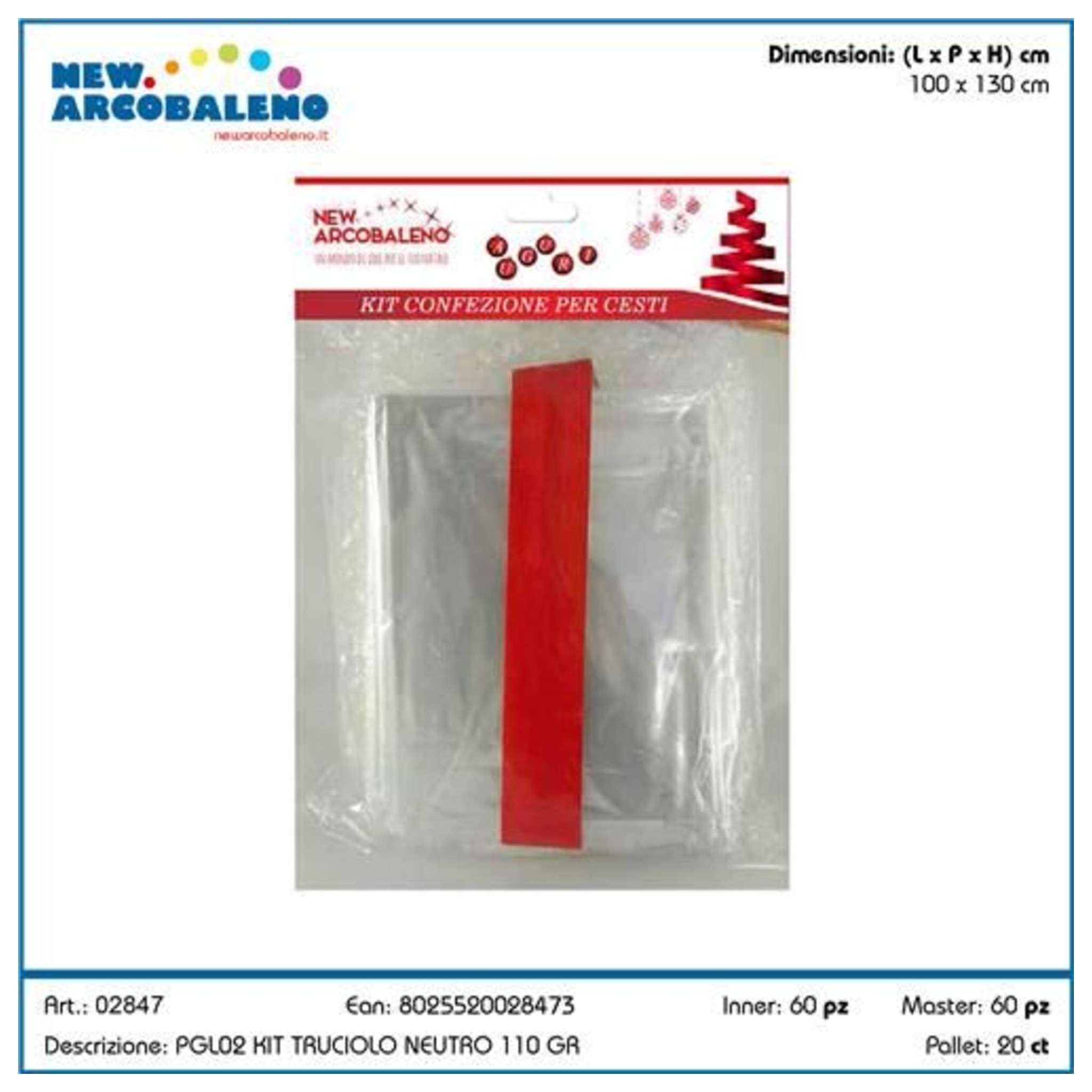 Truciolo Kit (Truciolo+Foglio Trasp 100X130Cm+Coccarda C/Tir