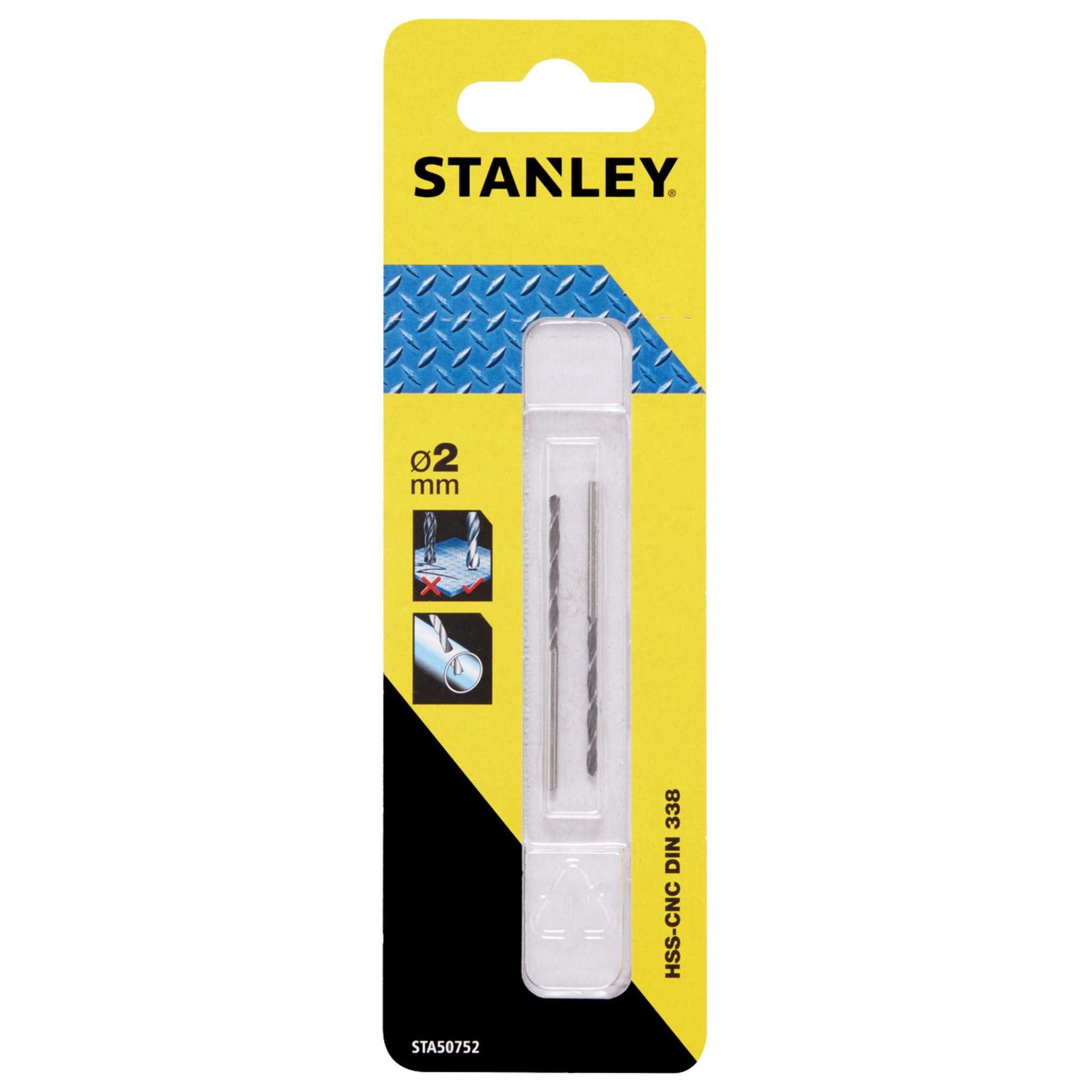 Piranha Stanley Sta50752 (X50752) Punta Crown 2 Mm 2 Pz