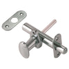 Catenaccio A Cremagliera Con Pomolo B.T. Cromo Satinato 60 Mm - 2 Pz
