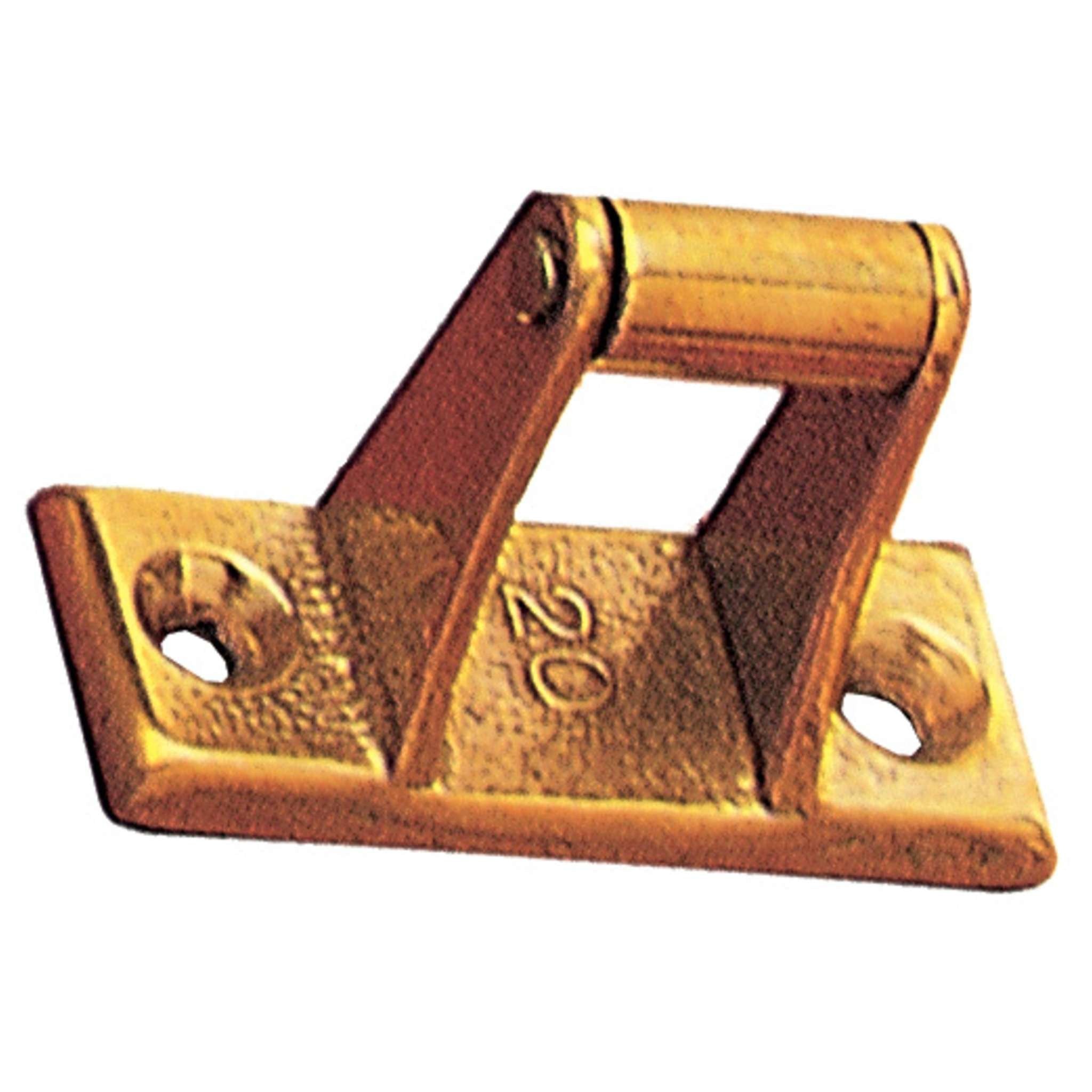 Cavallotto A 2 Viti Per Aste Ottone Lucido 30 Mm - 50 Pz