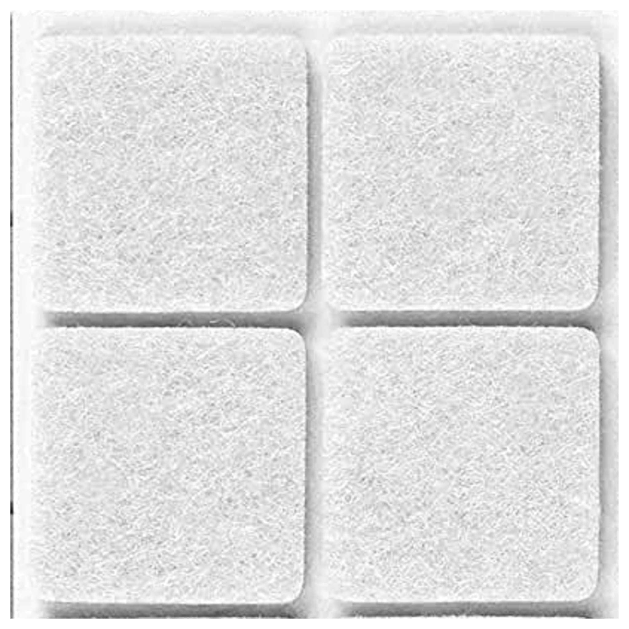 Confezione Feltrini Per Sedie Bianco 50X100 Mm - 50 Cf