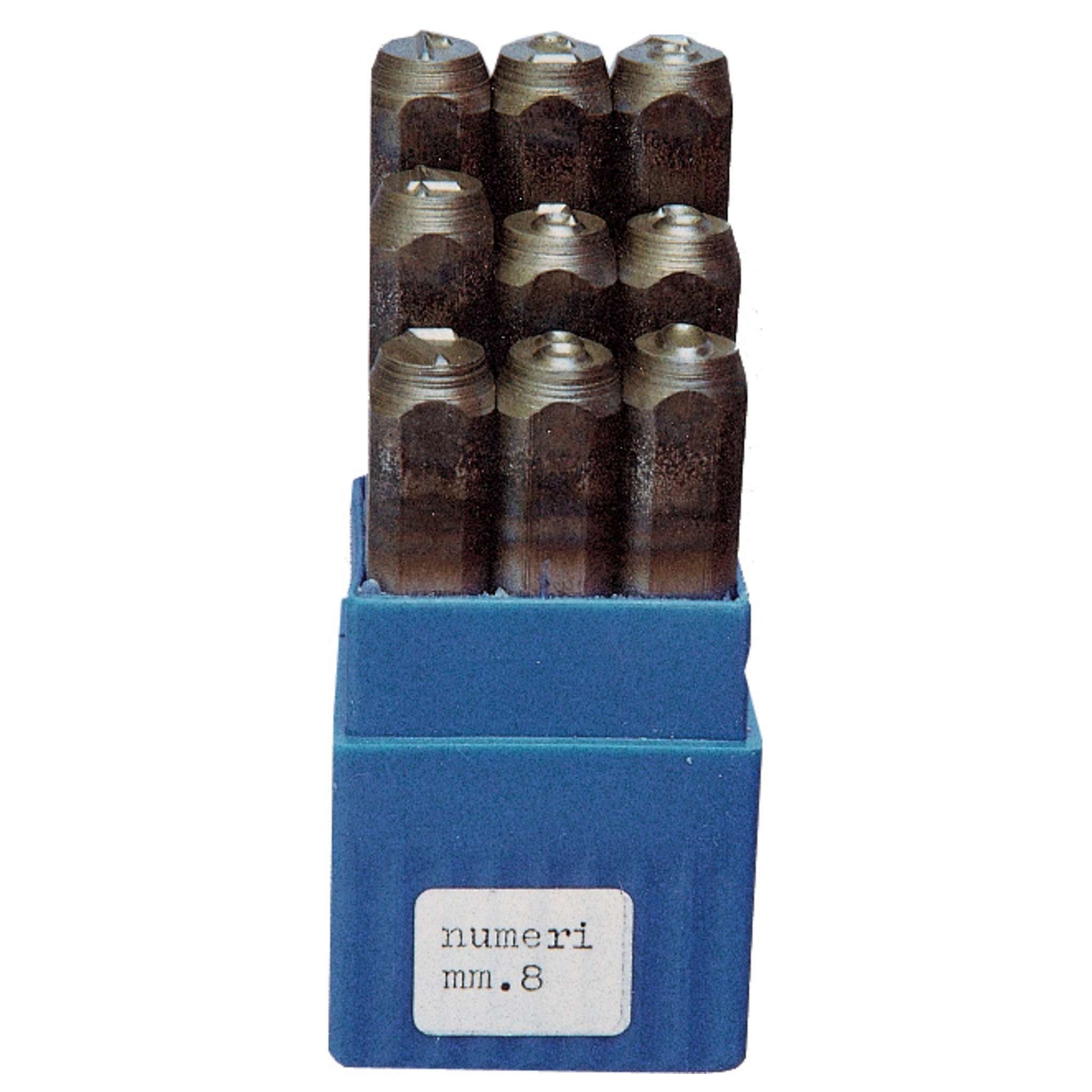 Punzoni In Acciaio Serie 9 Numeri 4X60 Mm