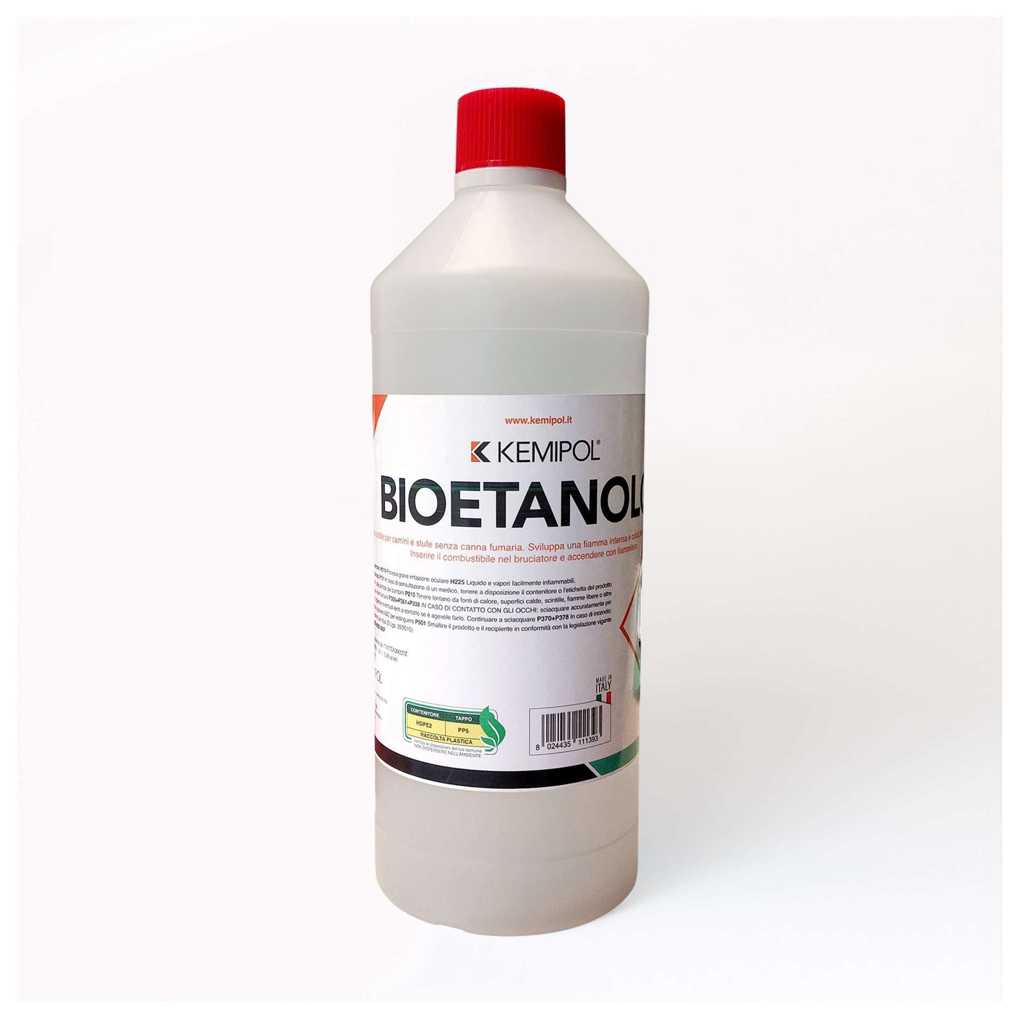 Bioetanolo Combustibile Bio Per Stufe E Camini - 1 Litro - 12 Pz
