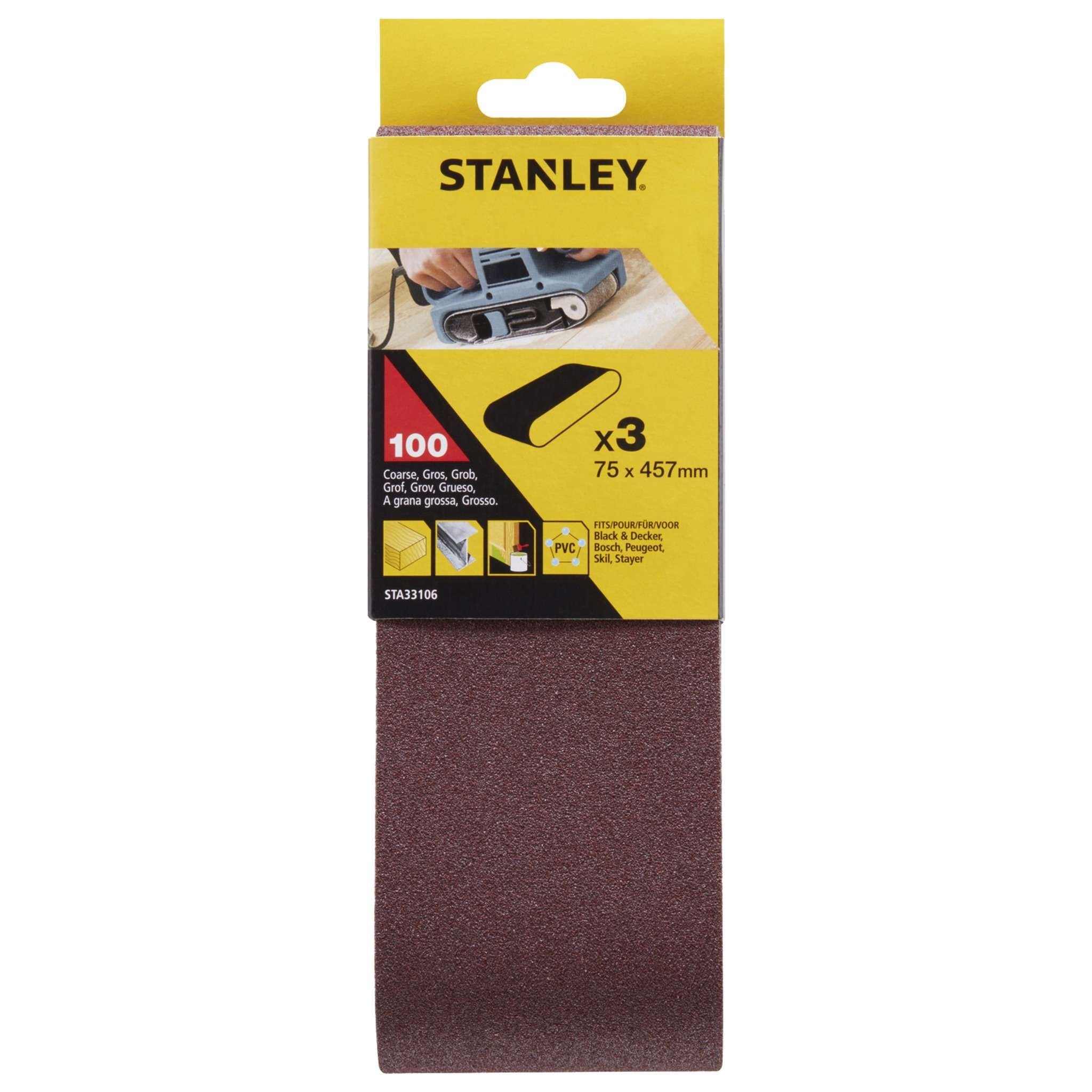 Piranha Stanley Sta33106 (X33106) 3 Nastri 75X457 Gr.100