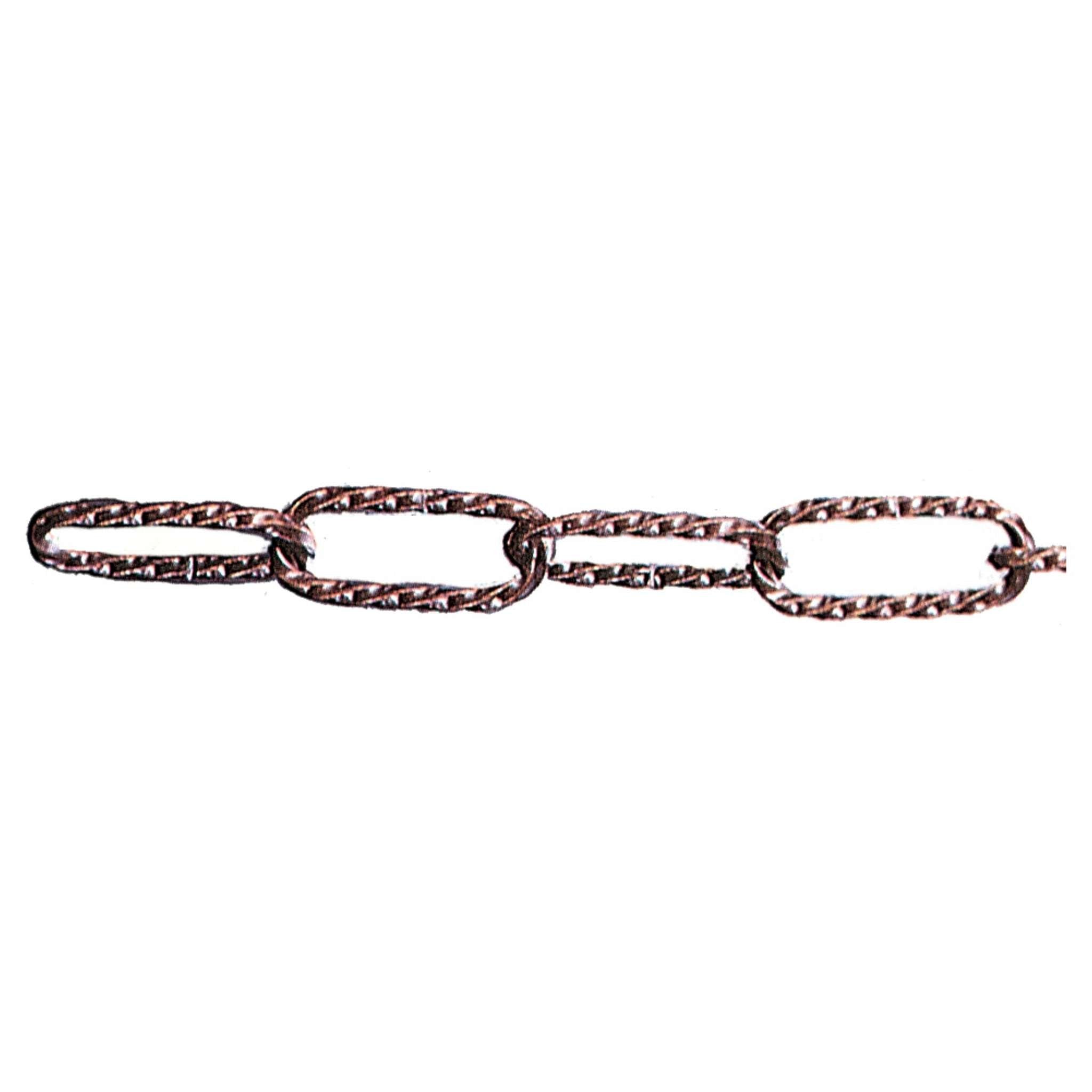 Catena Per Lampadari Ritorta 3,5 Mm Bronzato - 15 Mt