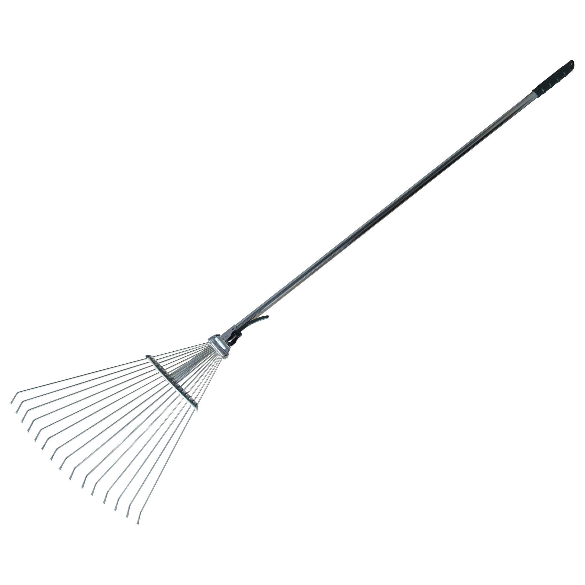 Scopa Regolabile Giardino Manico Acciaio Kt-W120-1 - 12 Pz