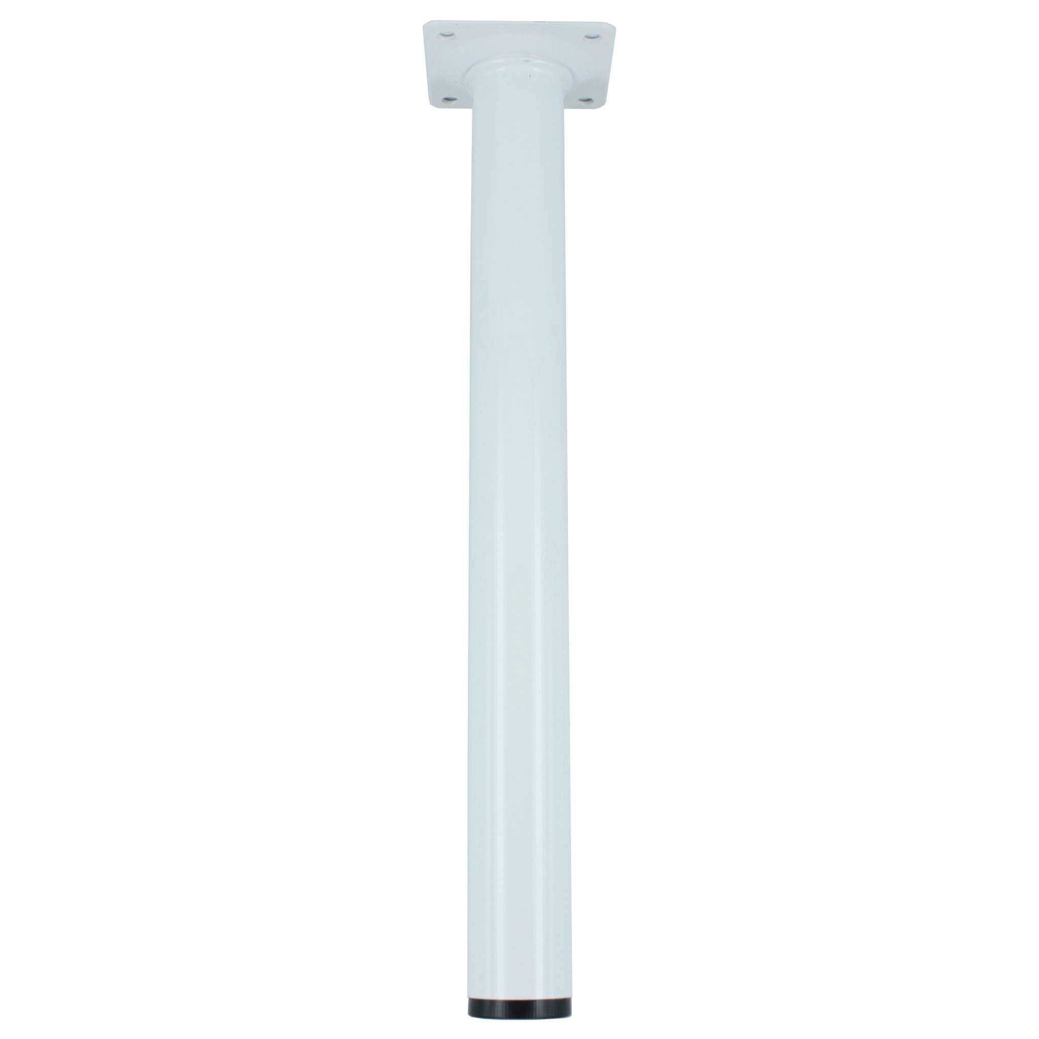 Piedino Acciaio D. 30 Per H 300 Mm Bianco - 4 Pz