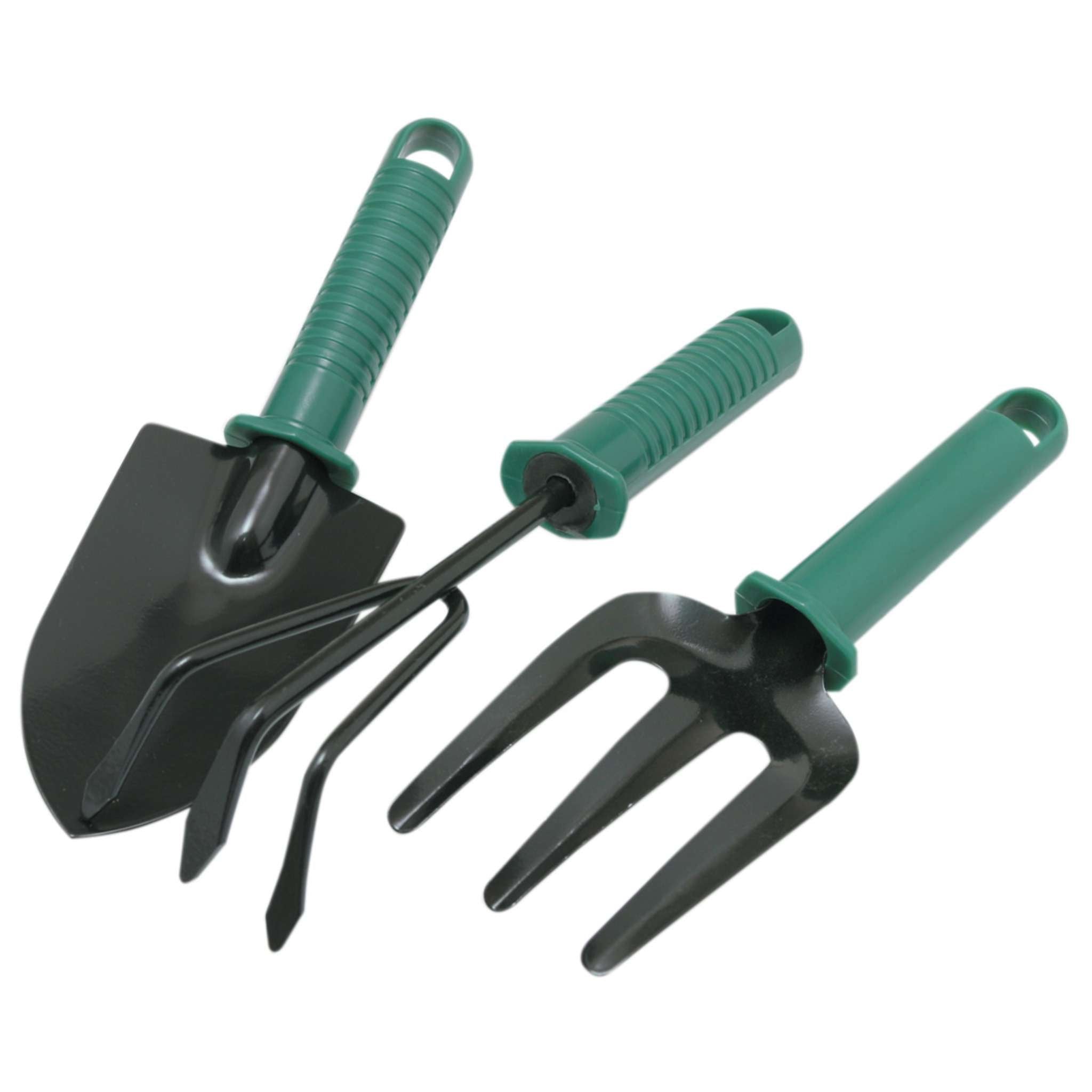 Set 3 Attrezzini Da Giardino Manico Plastica