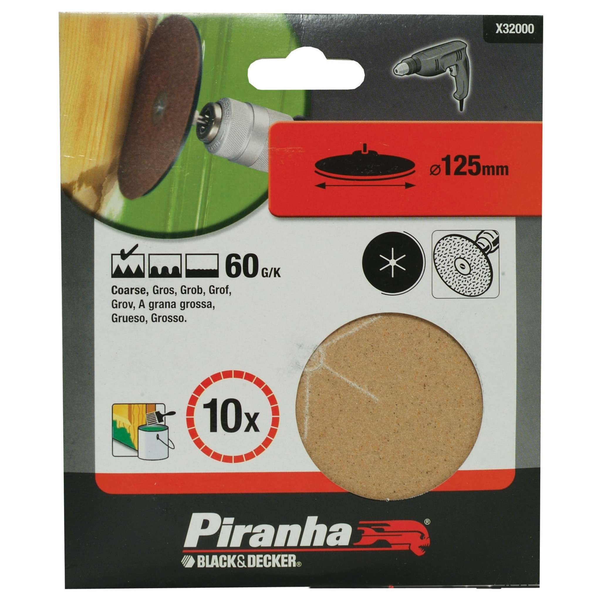 5 Dischi Per Trapani - D.125 Mm Grana 60 Art.A1452