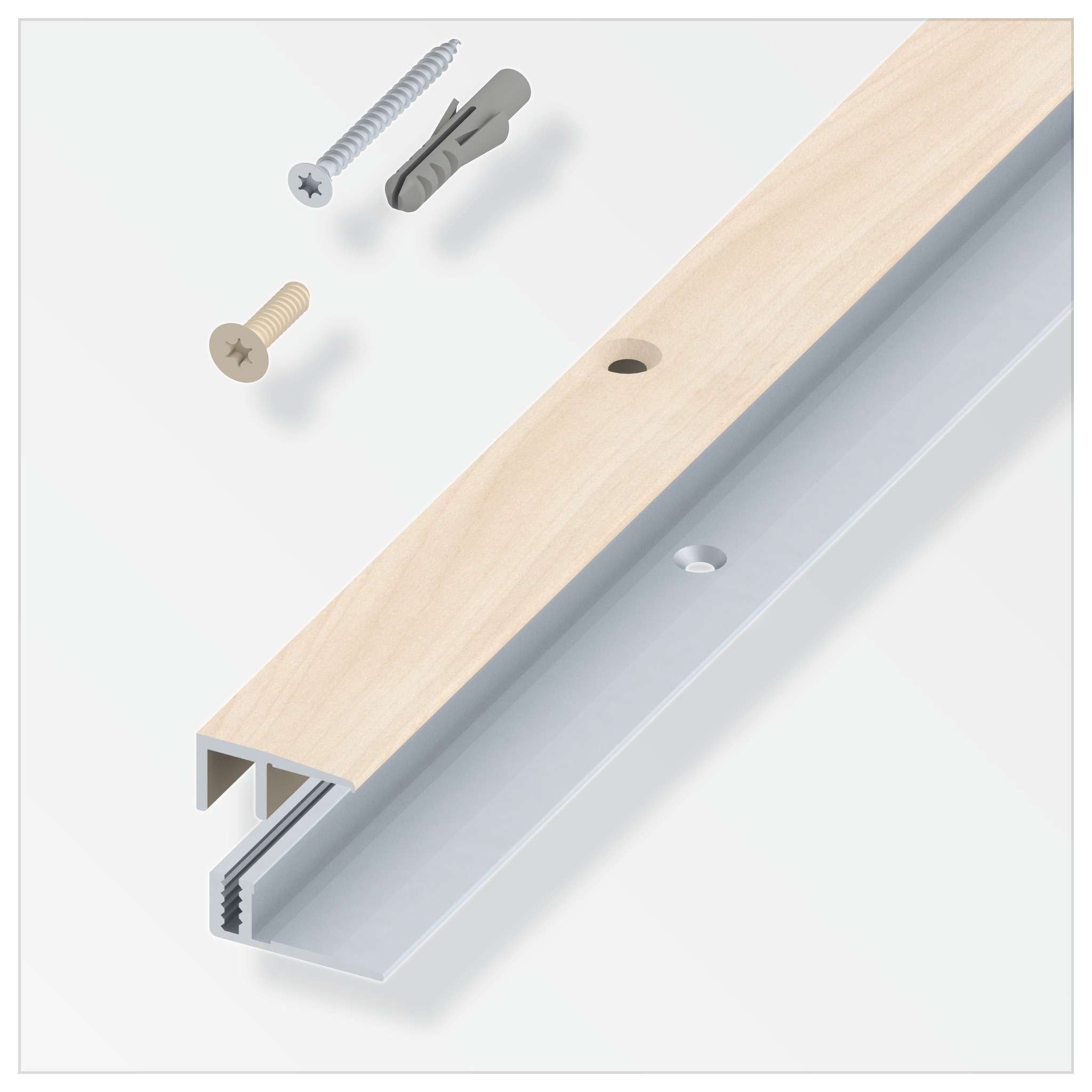 Raccordo Balcone Per Parquet Rovere Crema 100 Cm