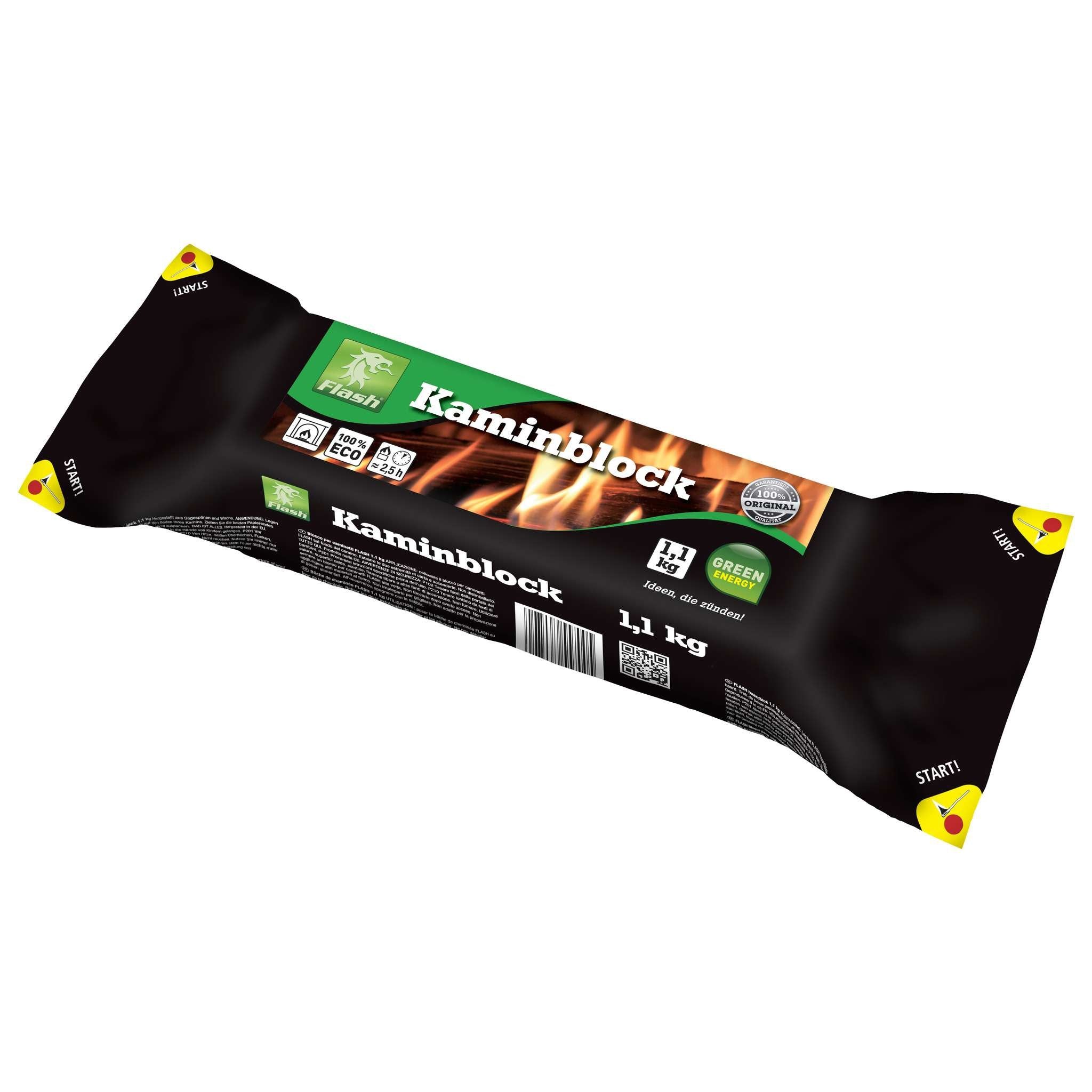 Tronchetto Ceppo Per Camino O Stufe Flammat 1 Kg - 10 Pz