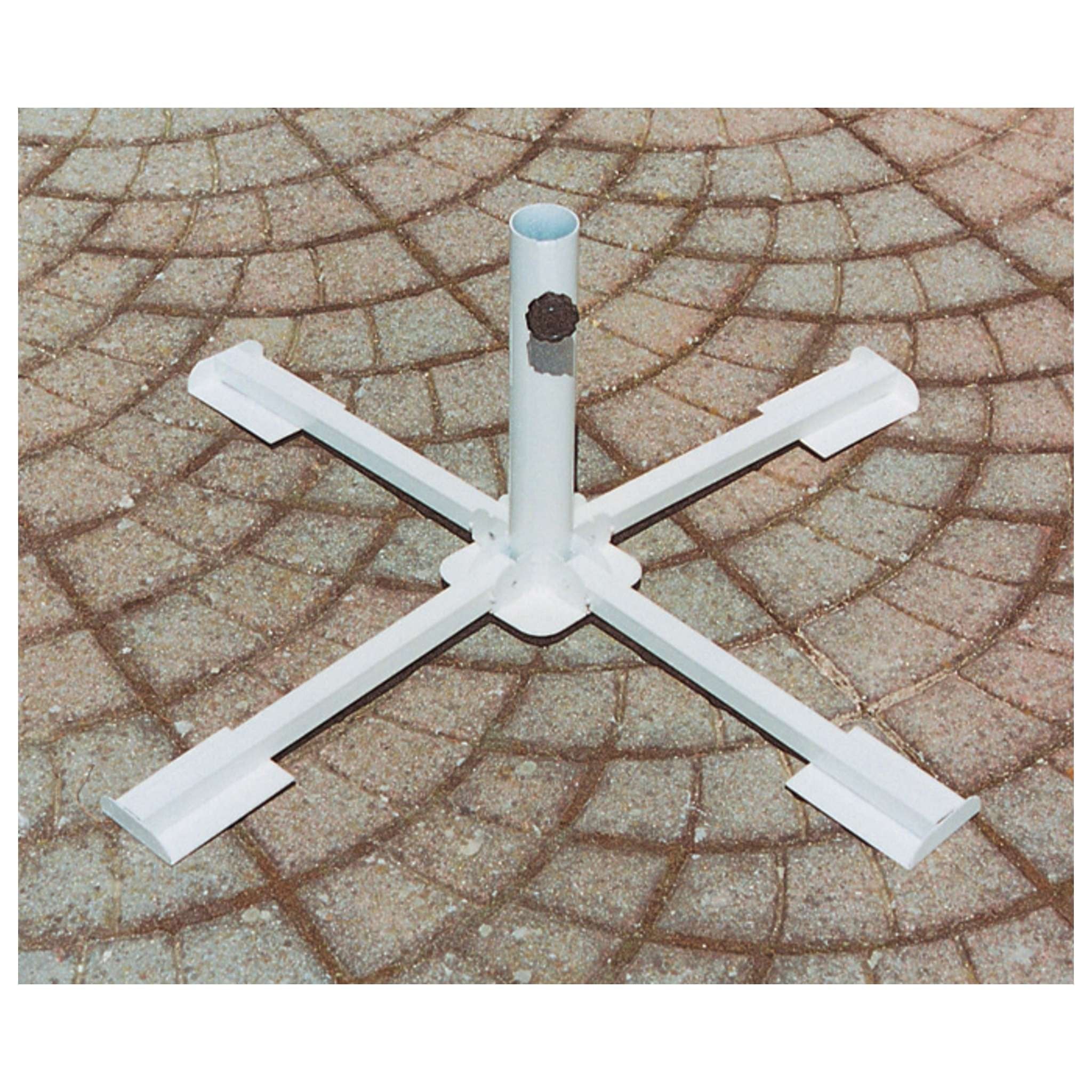 Base Per Ombrellone In Acciaio A Croce