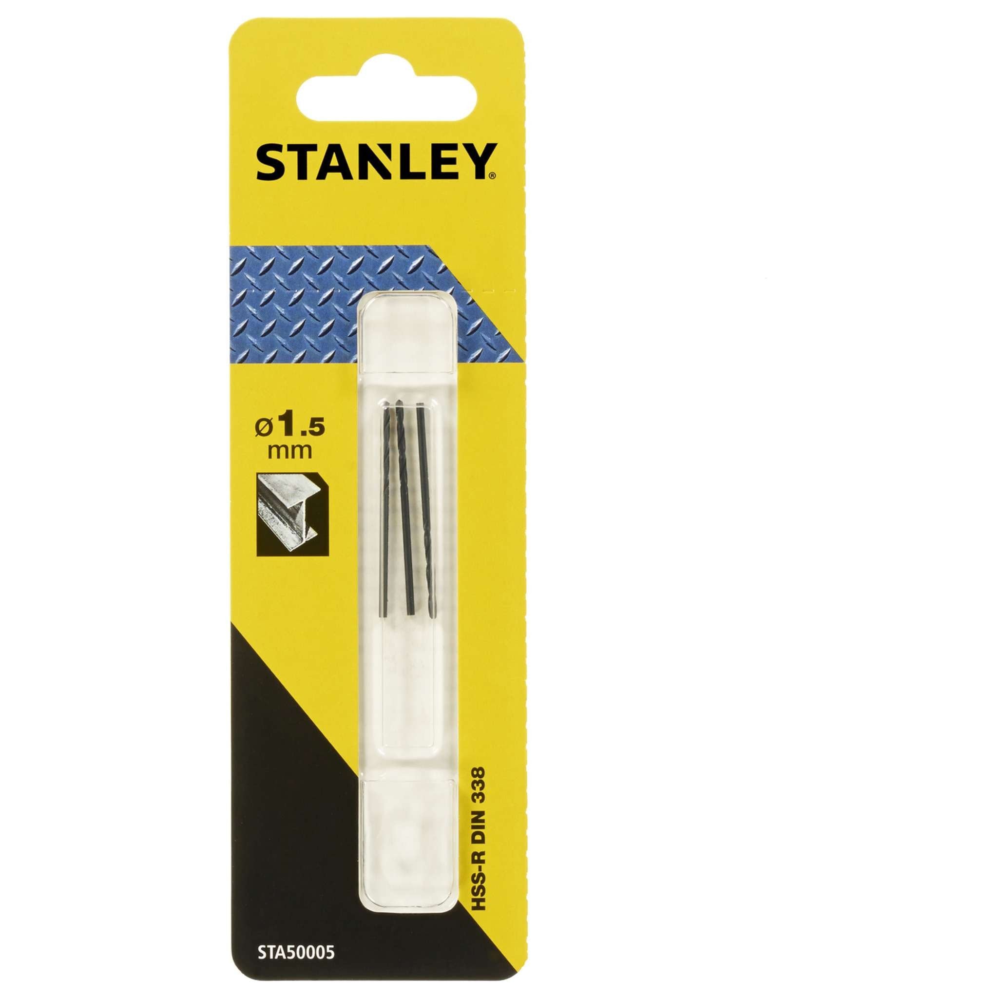 Piranha Stanley Sta50005 (X50005) Punta Hss 1,5 Mm 3 Pz