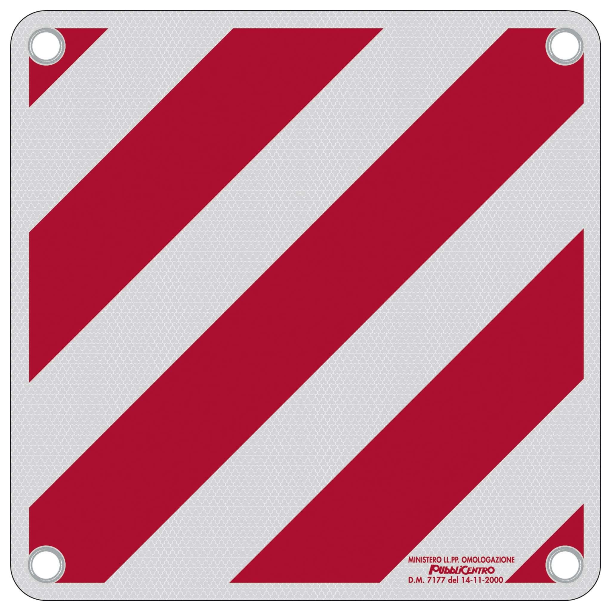 Cartello Carico Sporgente Alluminio 50X50 Omologato