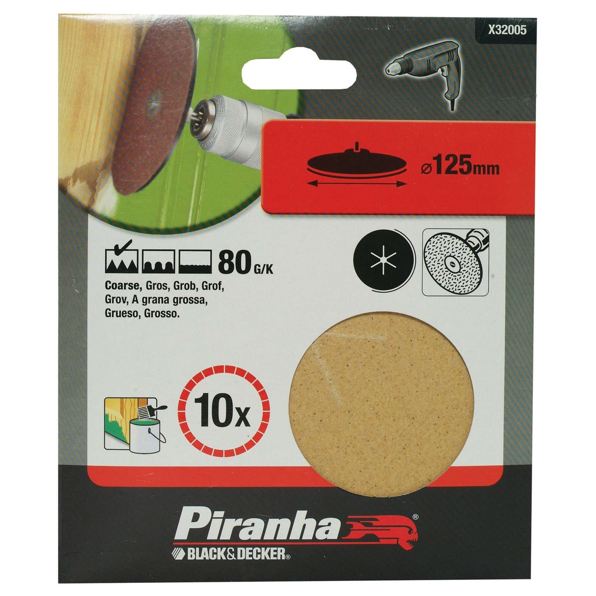 5 Dischi Per Trapani - D.125 Mm Grana 80 Art.A1453