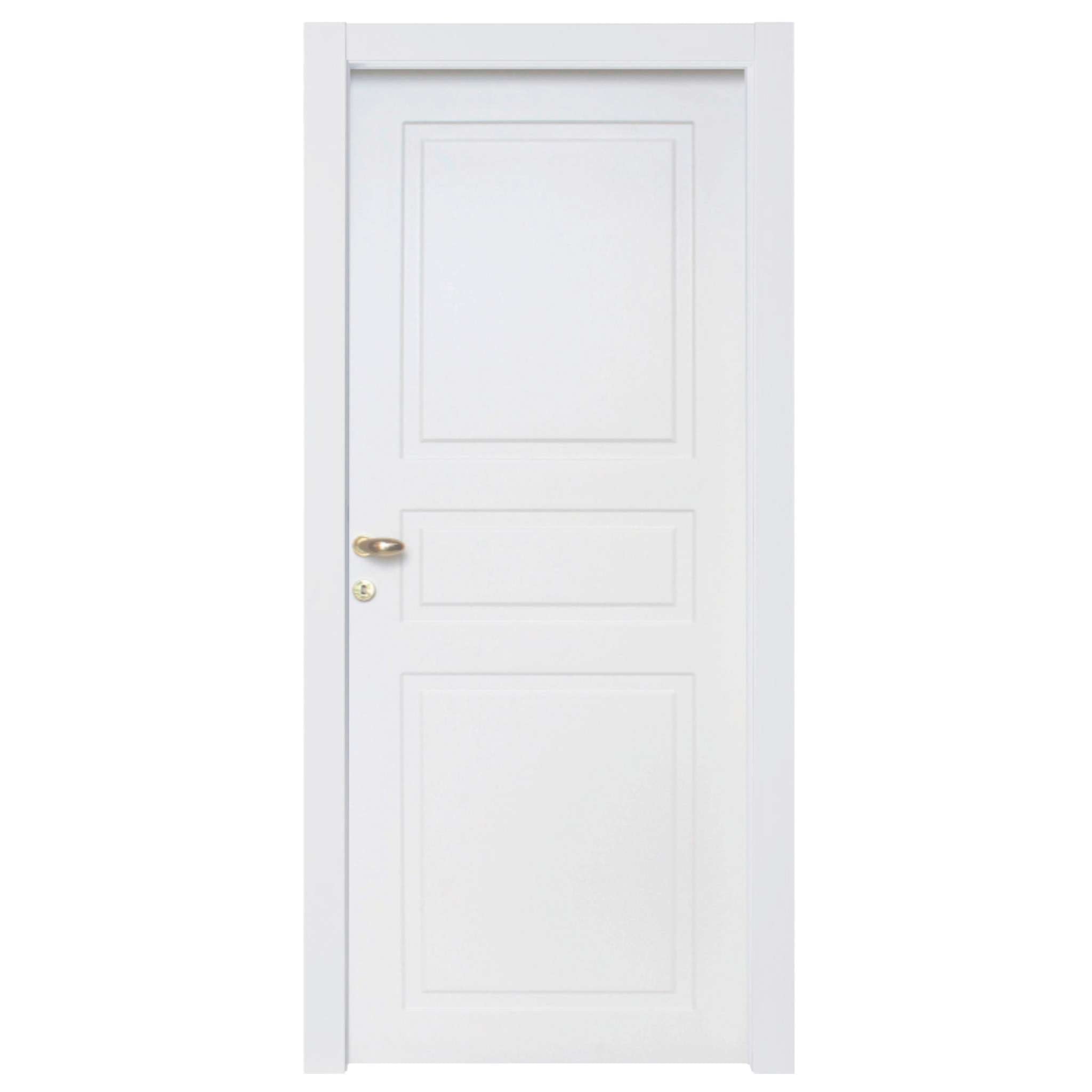 Porta Bugna 210X80 Cm Laccato Bianco