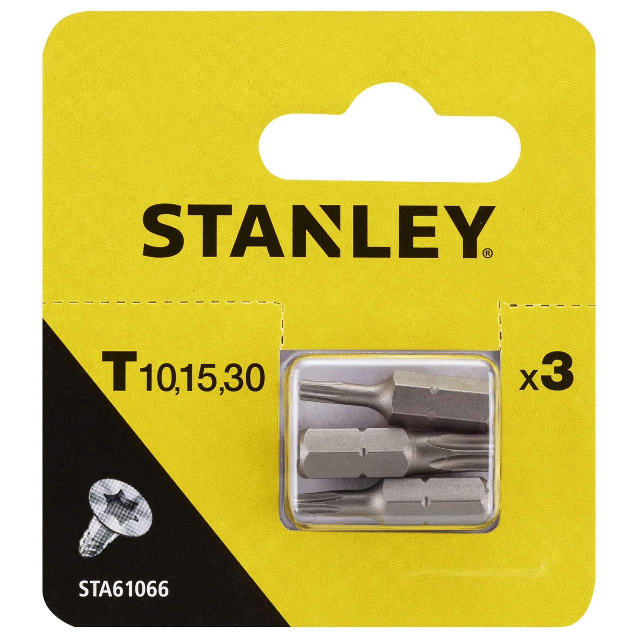 Piranha Stanley Sta61066 (X61066) 3 Inserti Mm.25 Tx 10-15-30