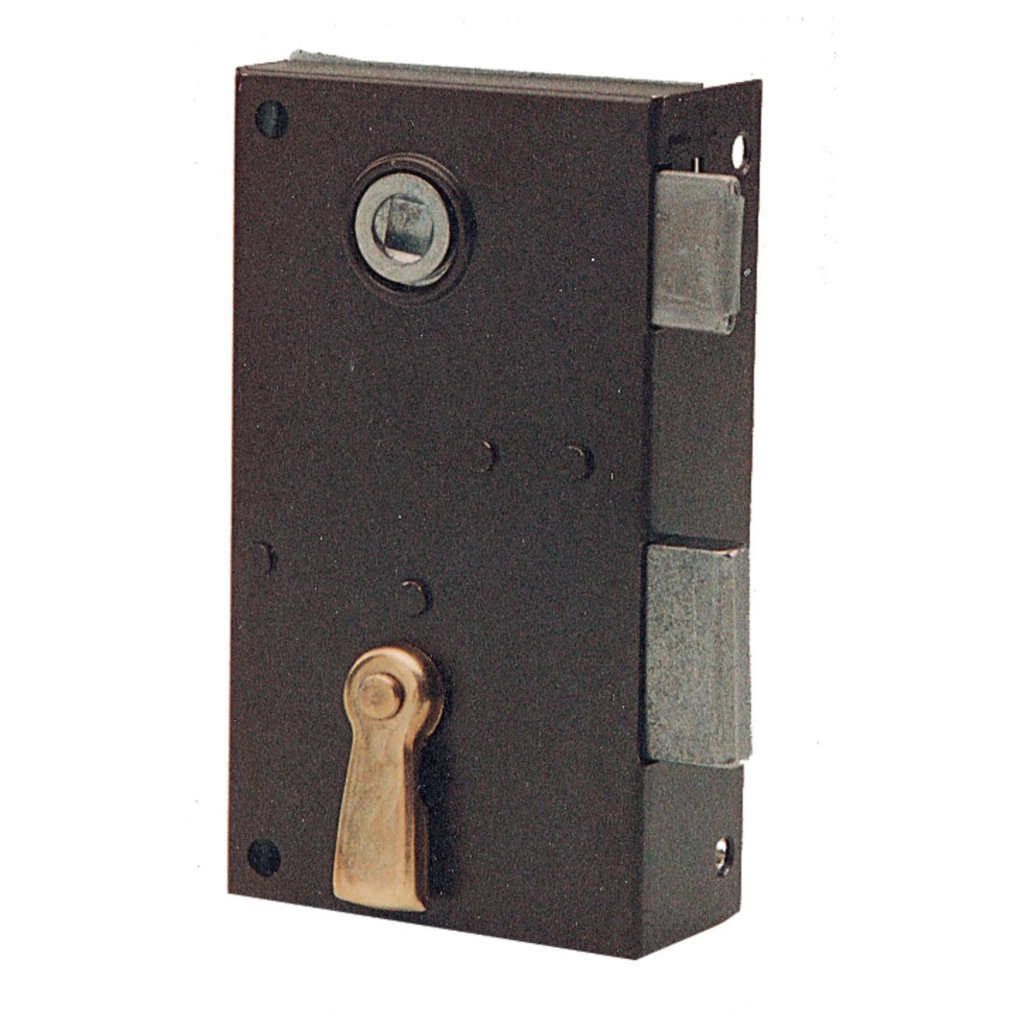 Serratura Verticale Bronz. 185 Dx 70 Mm E.45 - 2 Pz