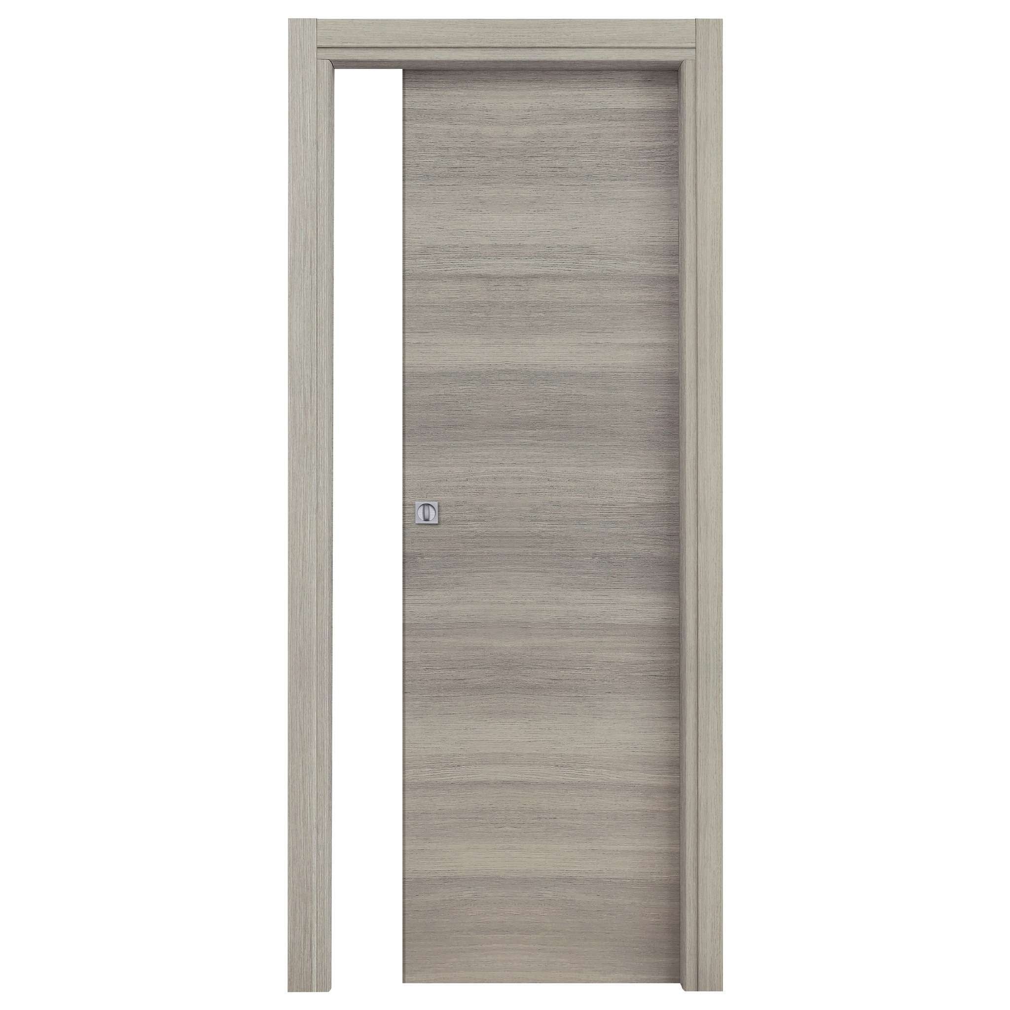 Porta Microtec 210X90 Scorrev. Rovere Grigio