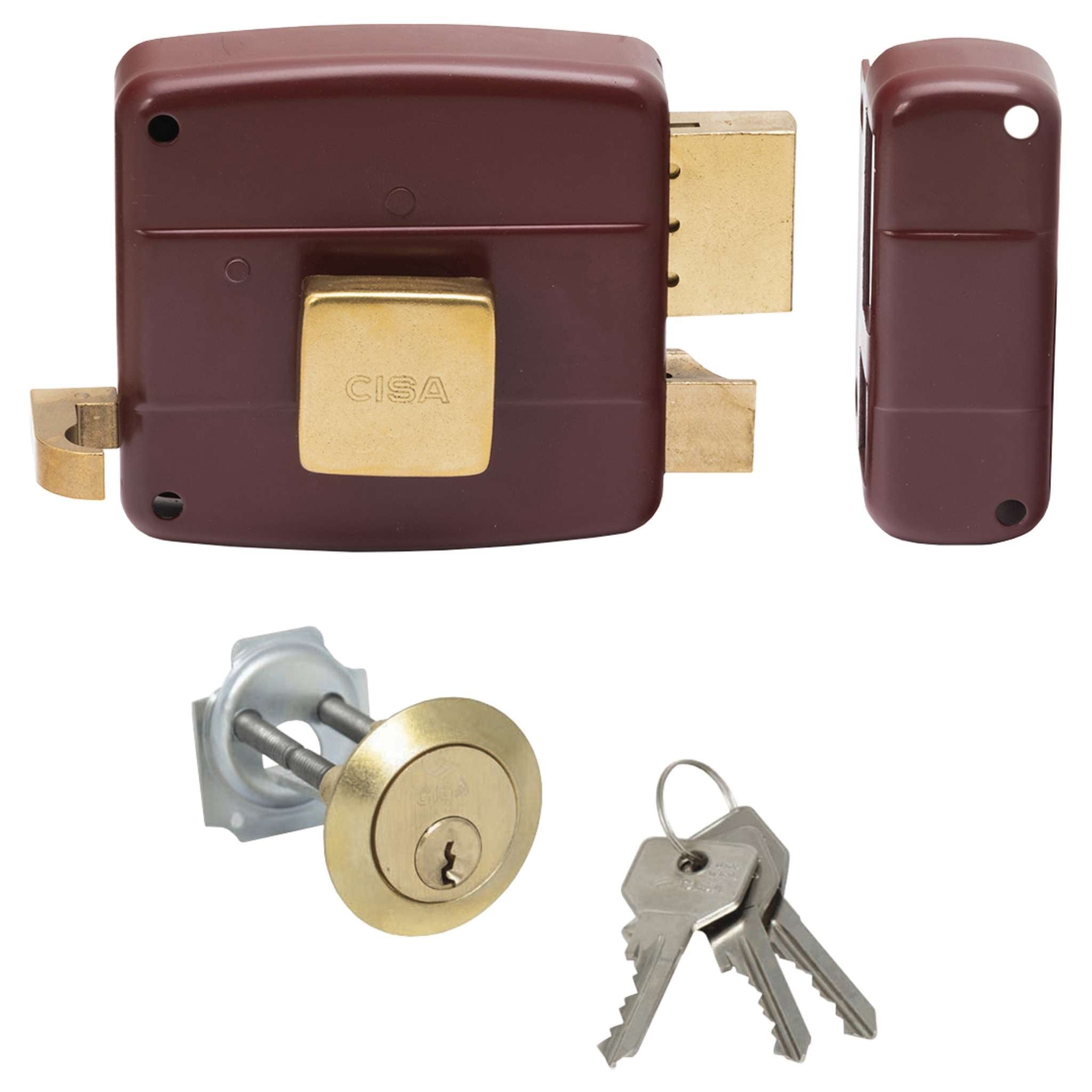 Cisa 50110 70 Mm Dx Serratura Appl. Legno Cil. Stacc.