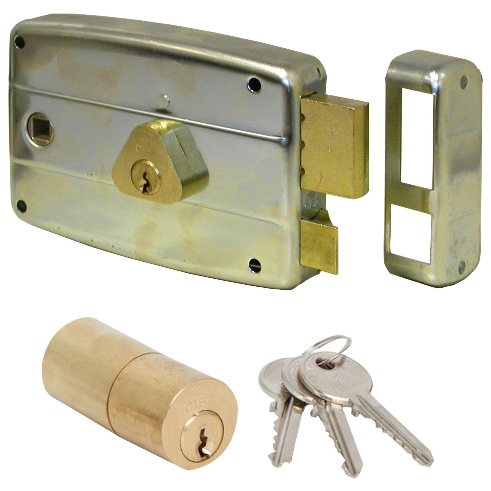 Cisa 50571 60 Mm Sx Serratura Appl. Ferro Quadro Man.