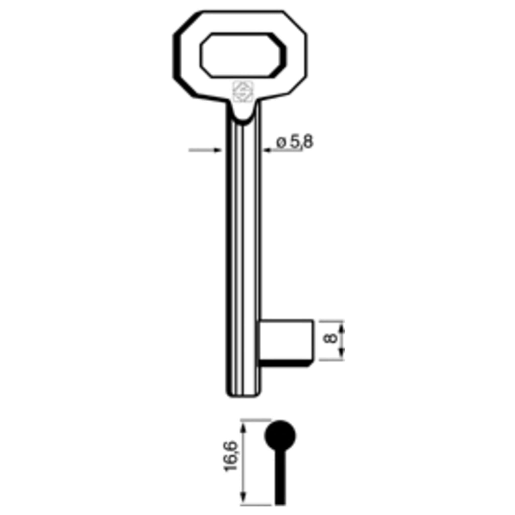 Chiavi Silca Patent 5011 Passepartout Media Bronz - 5 Pz