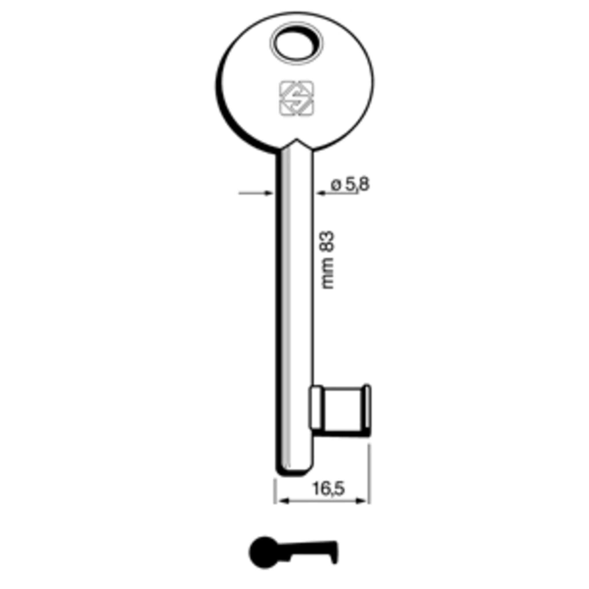 Chiavi Silca Patent Agb-Disp 6P1S Ni - 5 Pz
