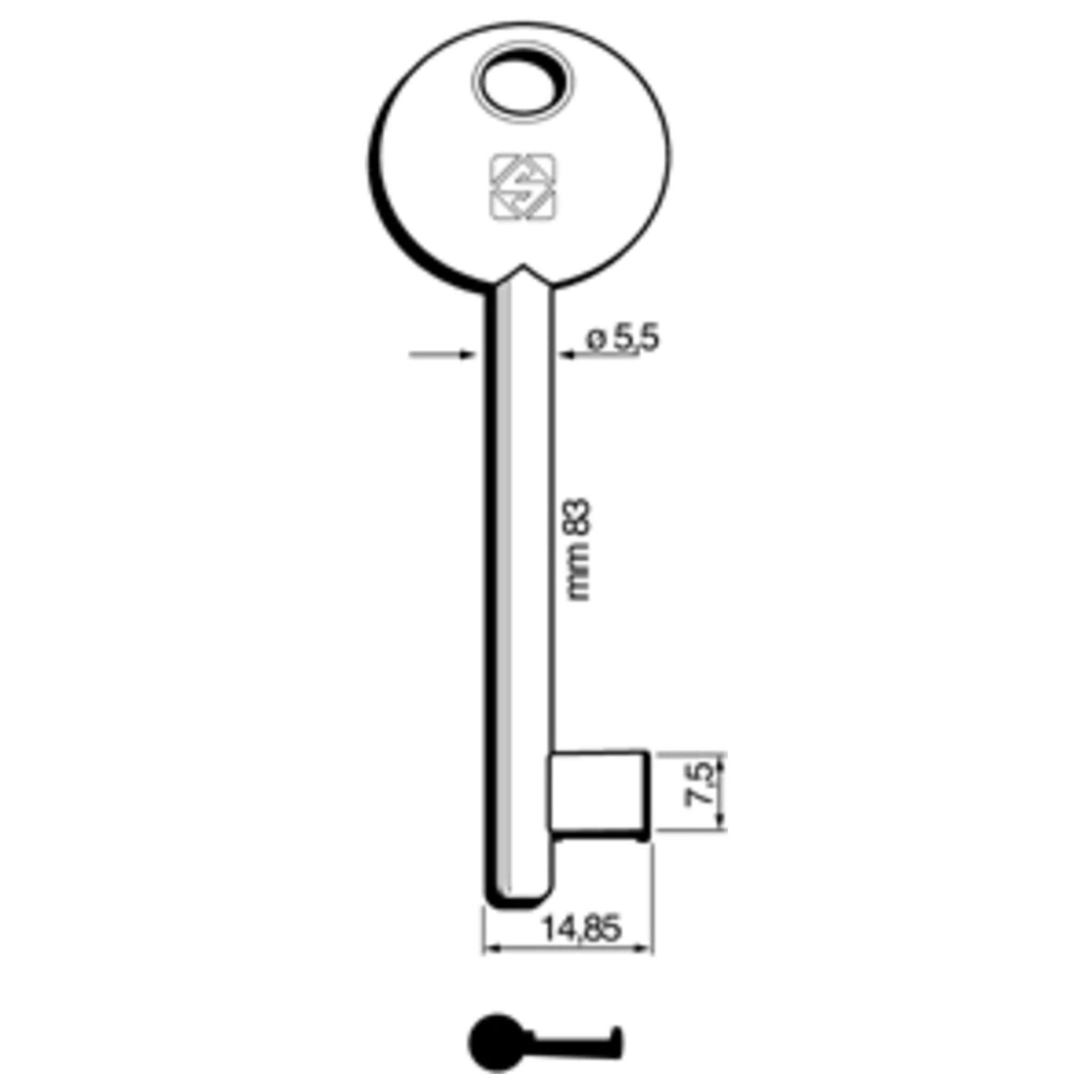Chiavi Silca Patent Bon-P/Disp 6P2D Bz - 5 Pz