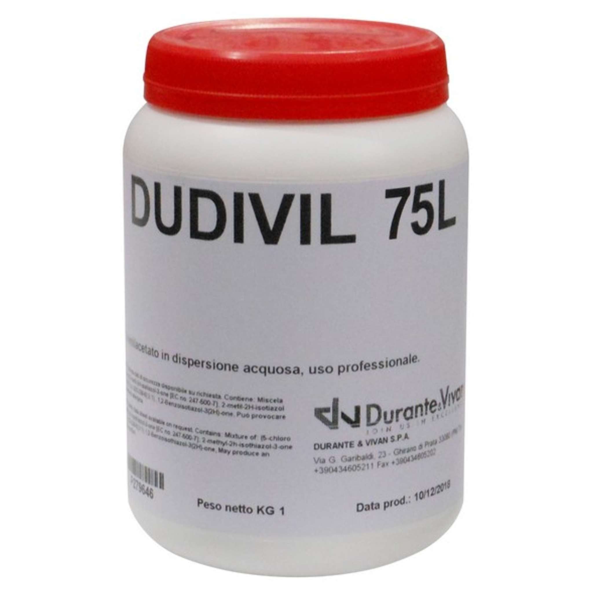 Colla Acetovinilica Dudivil 75/L Kg. 1 - 24 Pz
