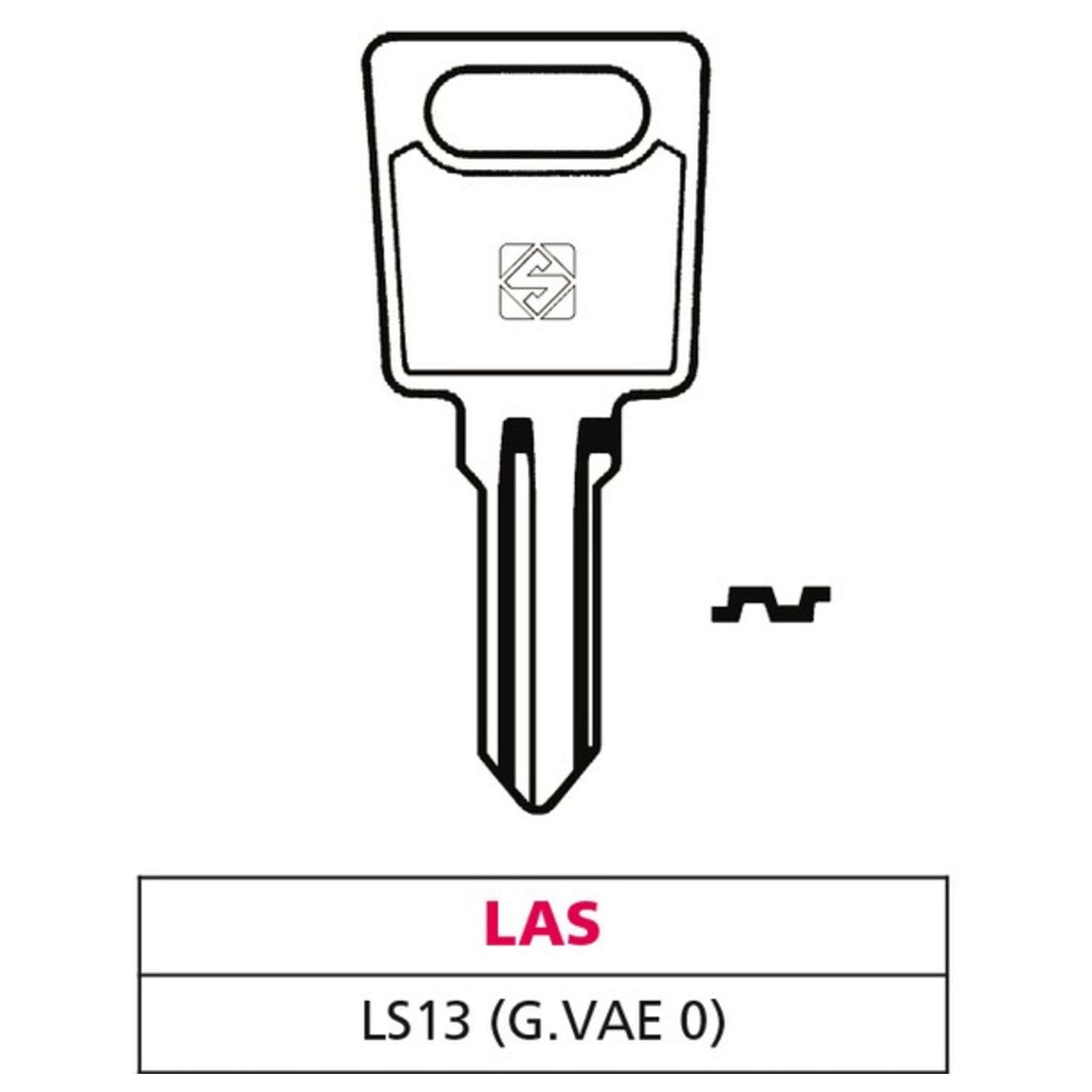 Silca Chiave Asc Ls13 (G. Vae 0) Las - 10 Pz