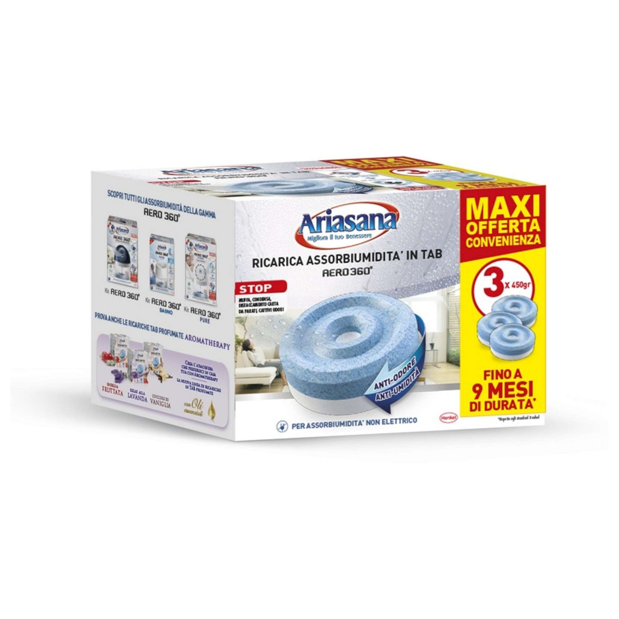 Henkel Ricarica Ariasana Aero 360° Pz. 3. X 450 Gr Inodore - 8 Cf