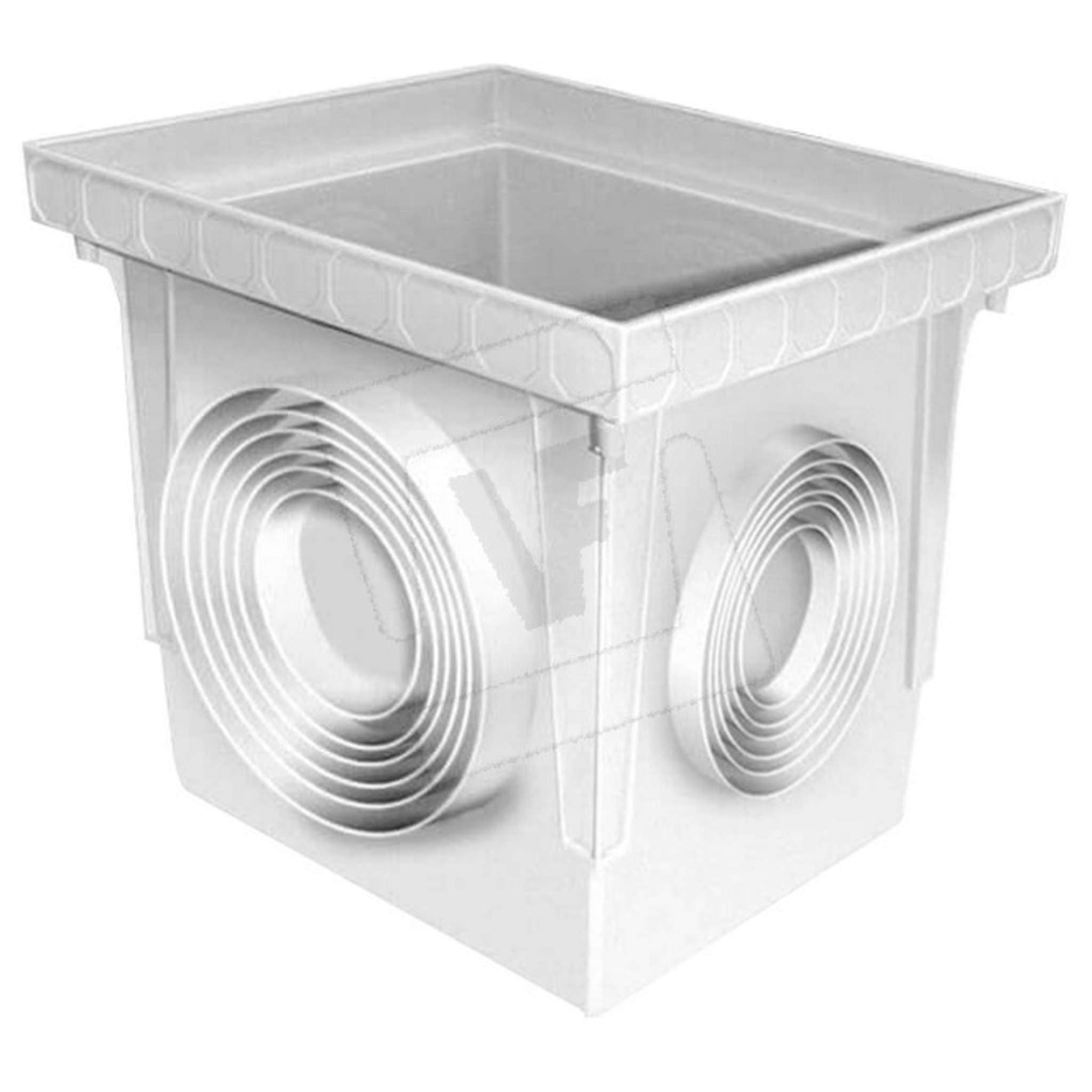 Pozzetto Singolo In Plastica Senza Coperchio Cm. 20X20X19,6 H