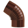 Save Gomito 45° Per Stufa A Legna Porcellanato Classic Col. Marrone Ø Cm. 8 - 12 Pz