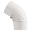 Save Gomito 45° Per Stufa A Legna Porcellanato Classic Col. Bianco Ø Cm. 15 - 6 Pz