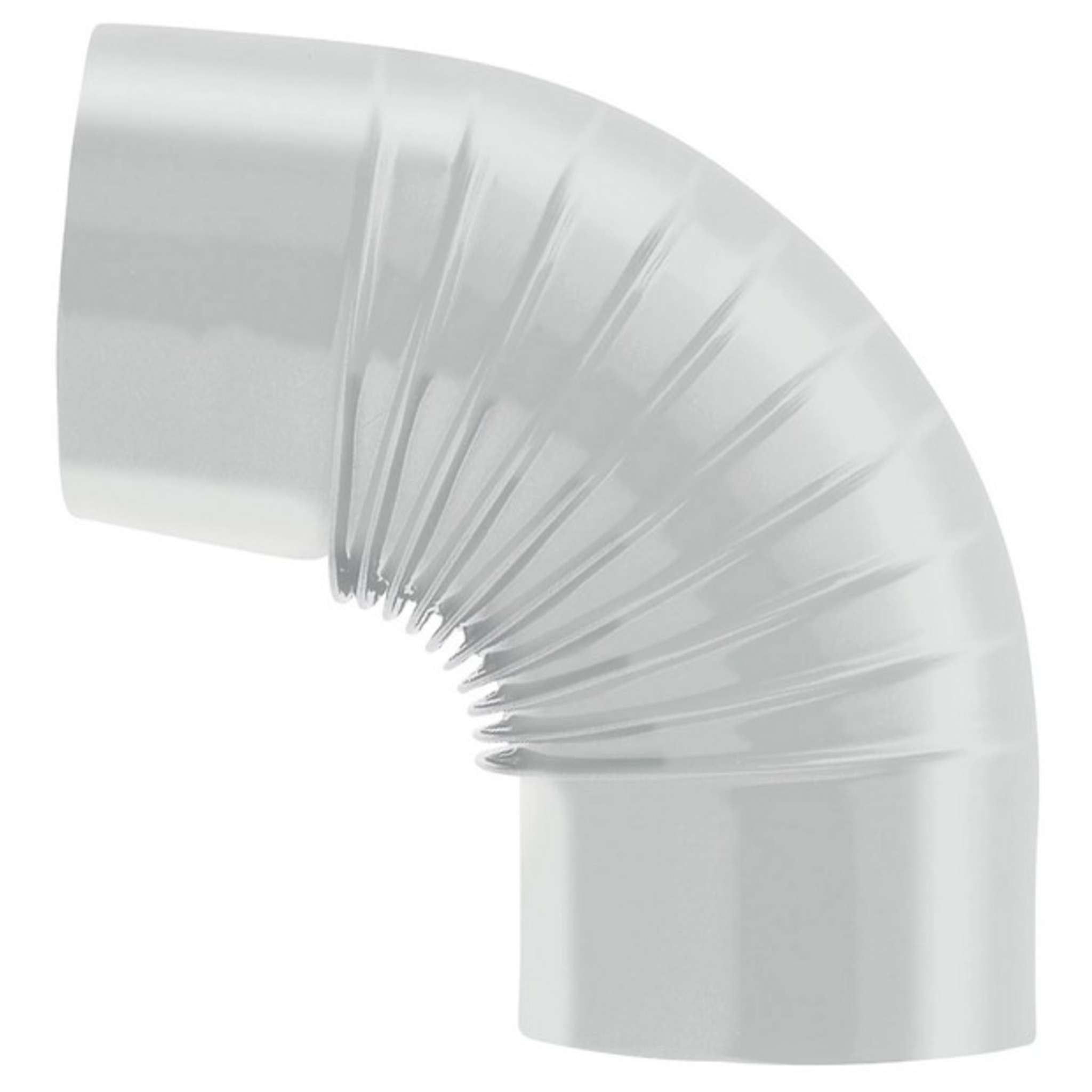Save Gomito 90° Per Stufa A Legna Porcellanato Classic Col. Bianco Ø Cm. 12 - 12 Pz