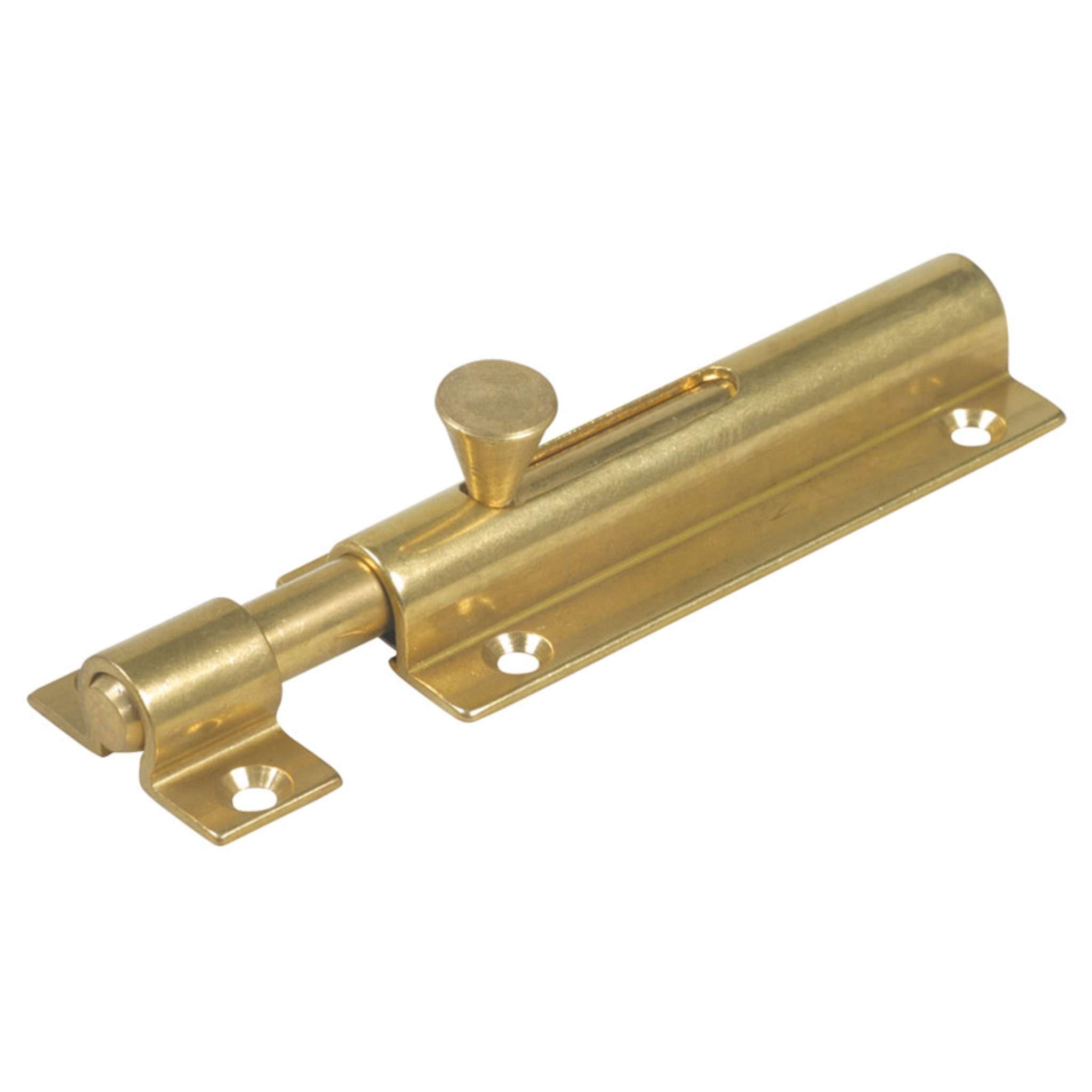 Catenaccio Orizzontale Ottone Lucido Liscio Mm. 80 - 12 Pz