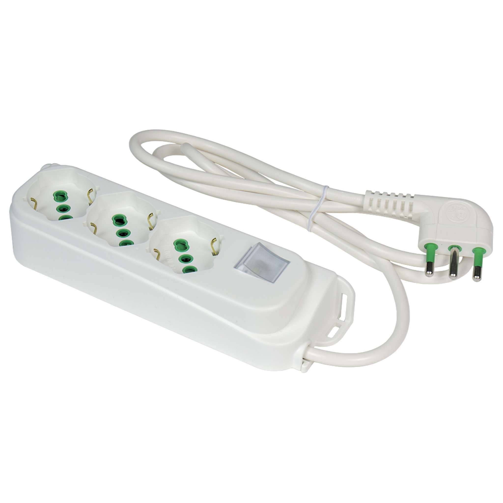 Fme Art.47.460 Multipresa 3 Prese Bipasso / Schuko + Interruttore