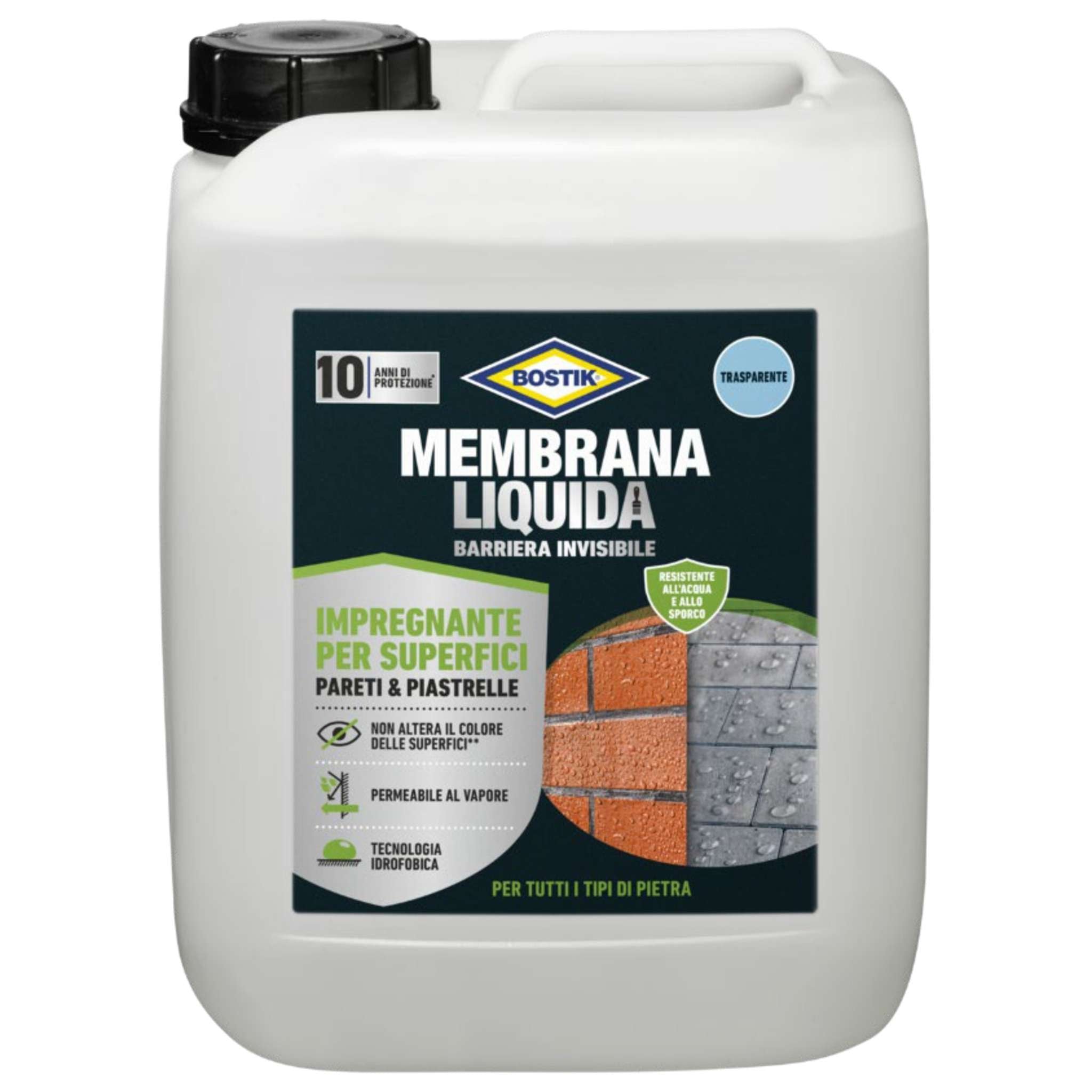 Bostik Membrana Liquida Barriera Invis. 5 L Trasp.