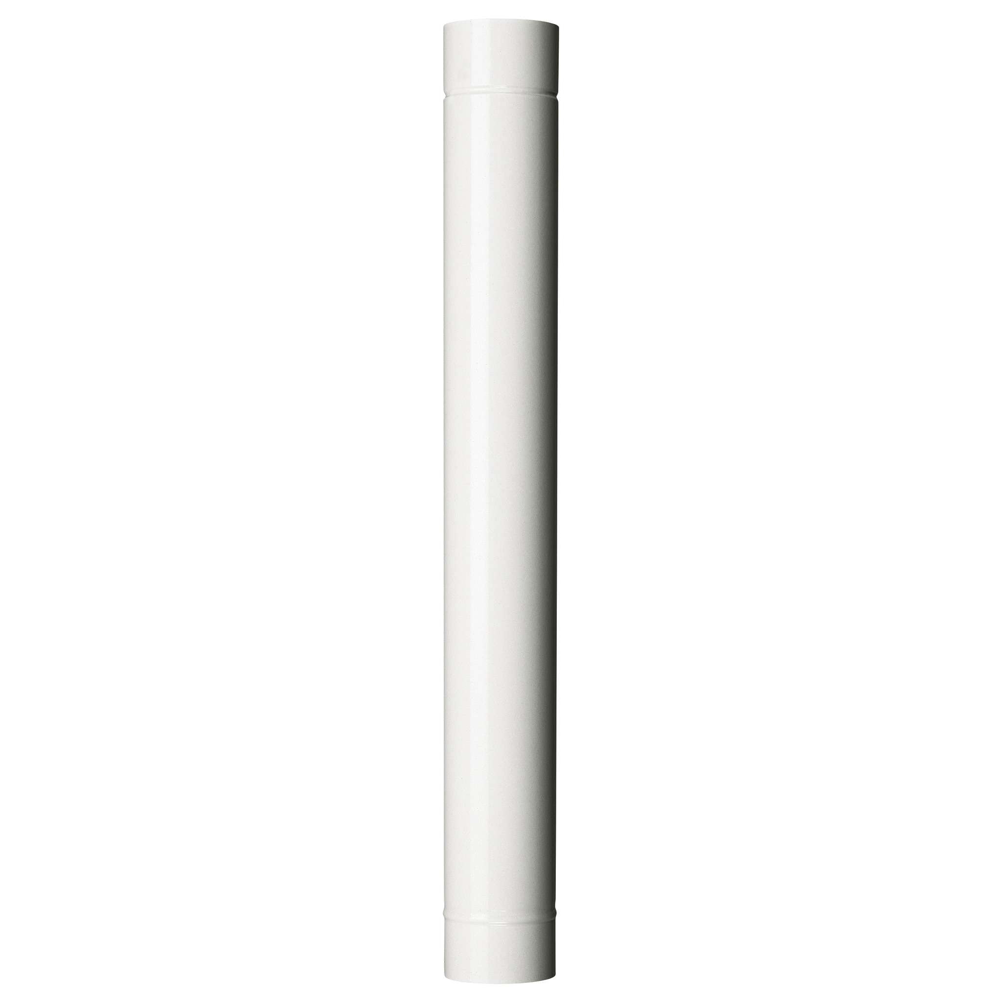 Tubo Per Stufa H 100 Cm D 10 Cm Bianco - 12 Pz