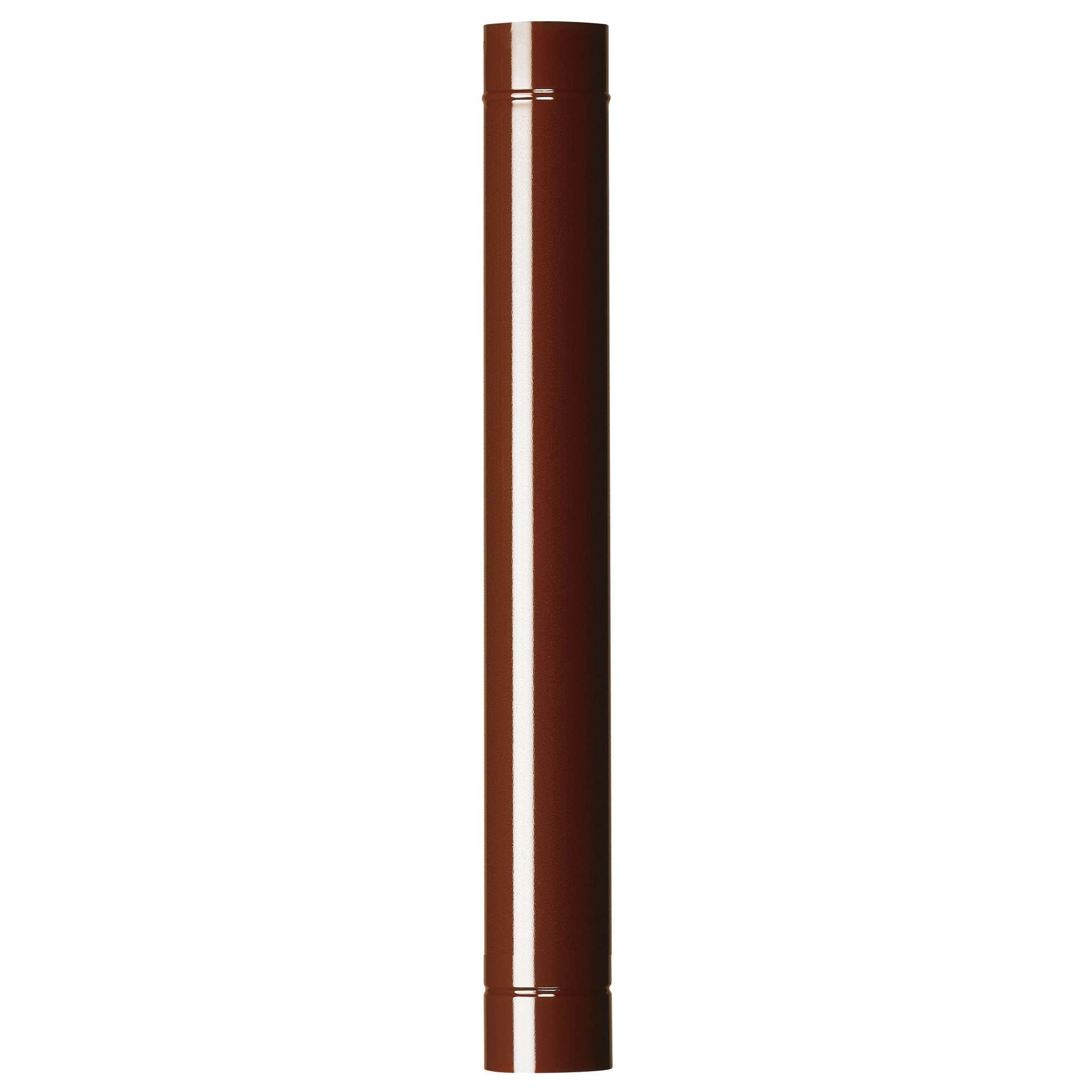 Tubo Per Stufa H 100 Cm D 10 Cm Marrone - 12 Pz