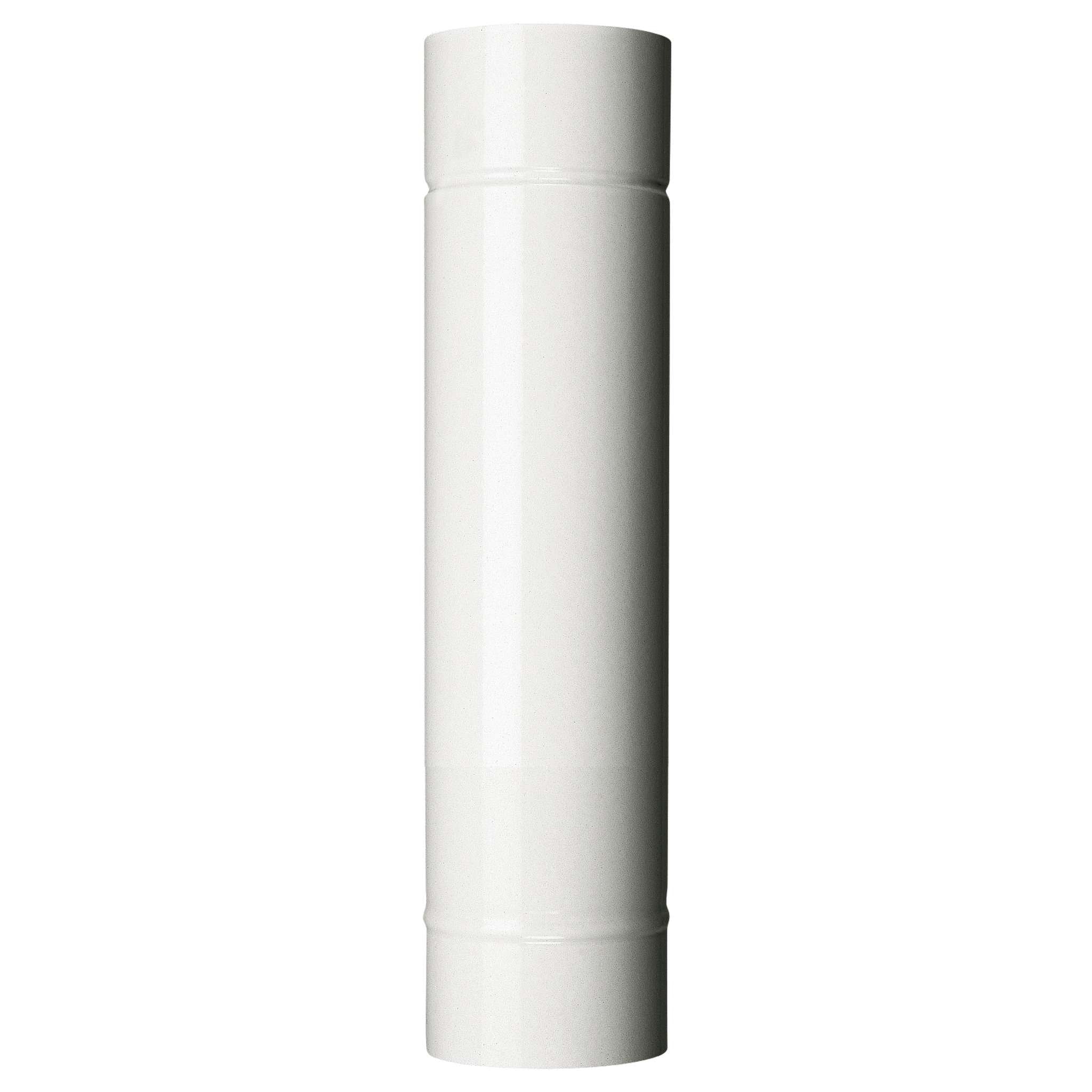 Tubo Per Stufa H 50 Cm D 10 Cm Bianco - 12 Pz