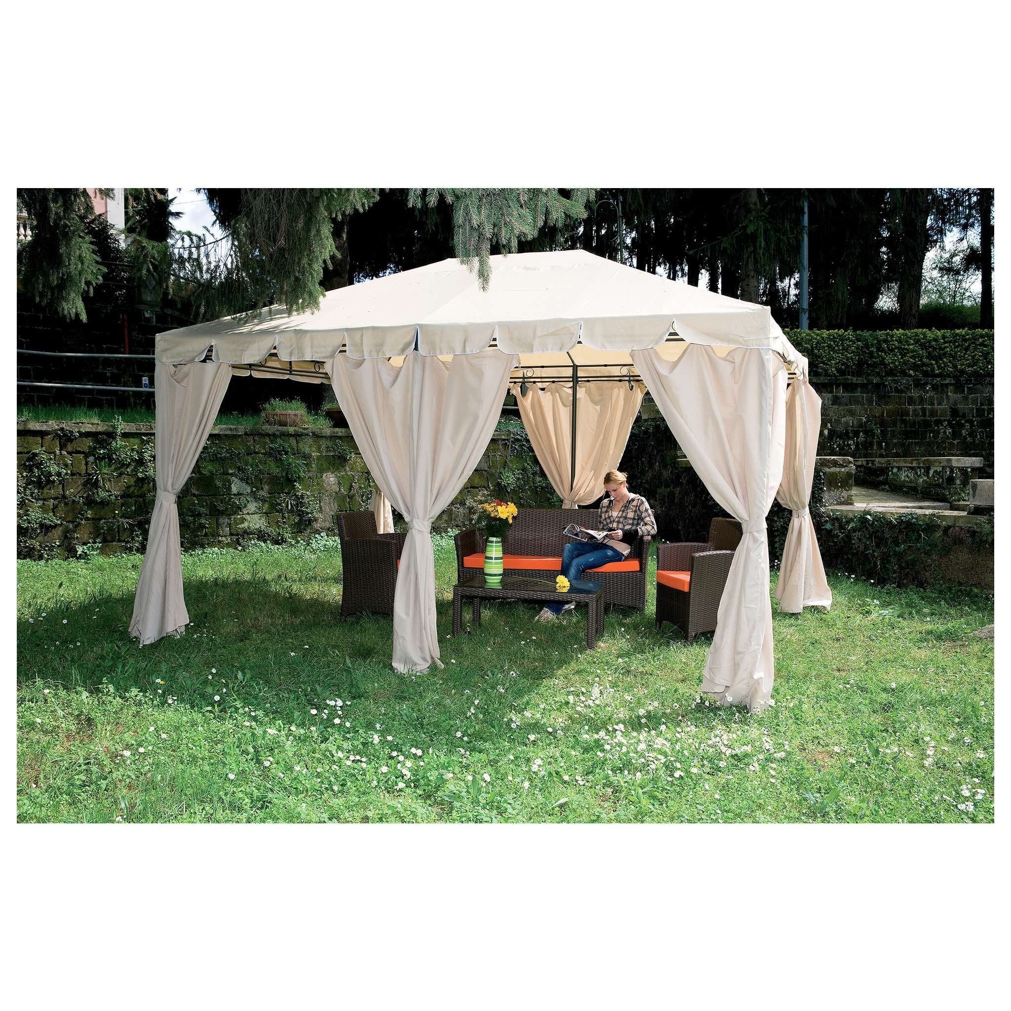Gazebo In Acciaio Armonia 300X400 Cm Yf-3246