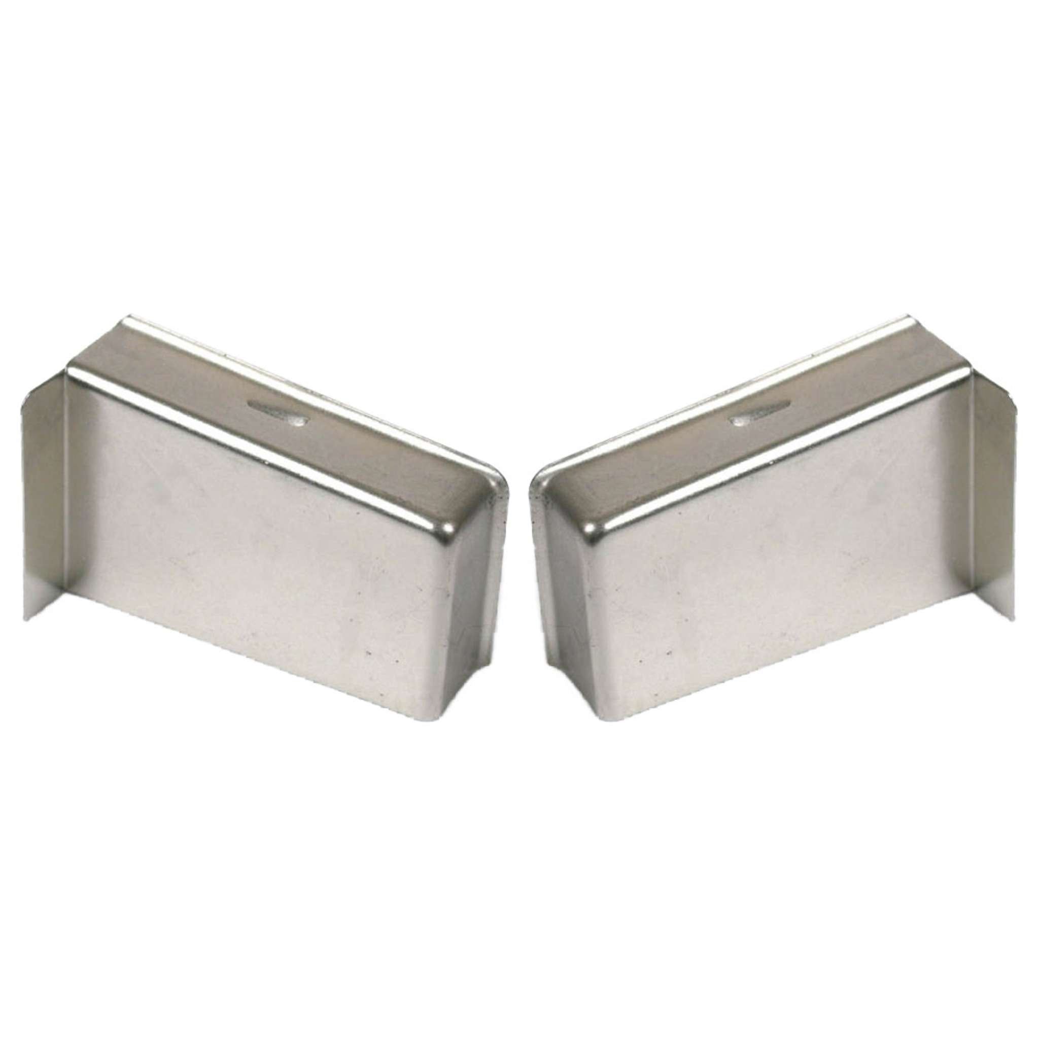 Guscio Copertura Metallo Dx Sx Cromo Satinato 2 Pz - 6 Bl