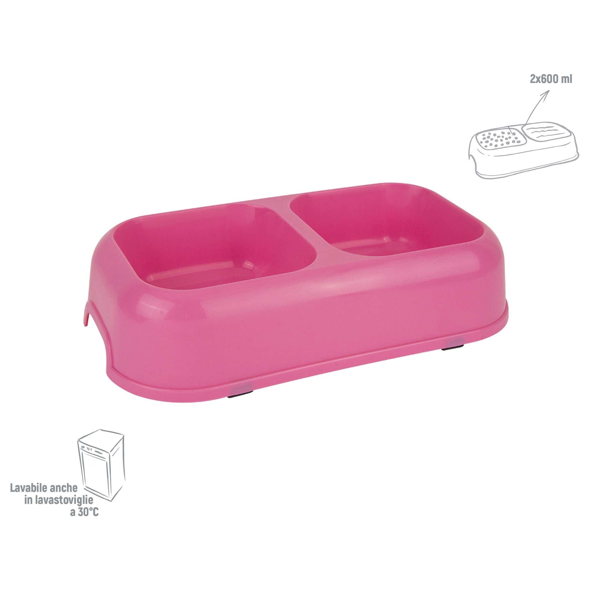 Zoov Ciotola Doppia Rettangolare Rosa Large - 6 Pz