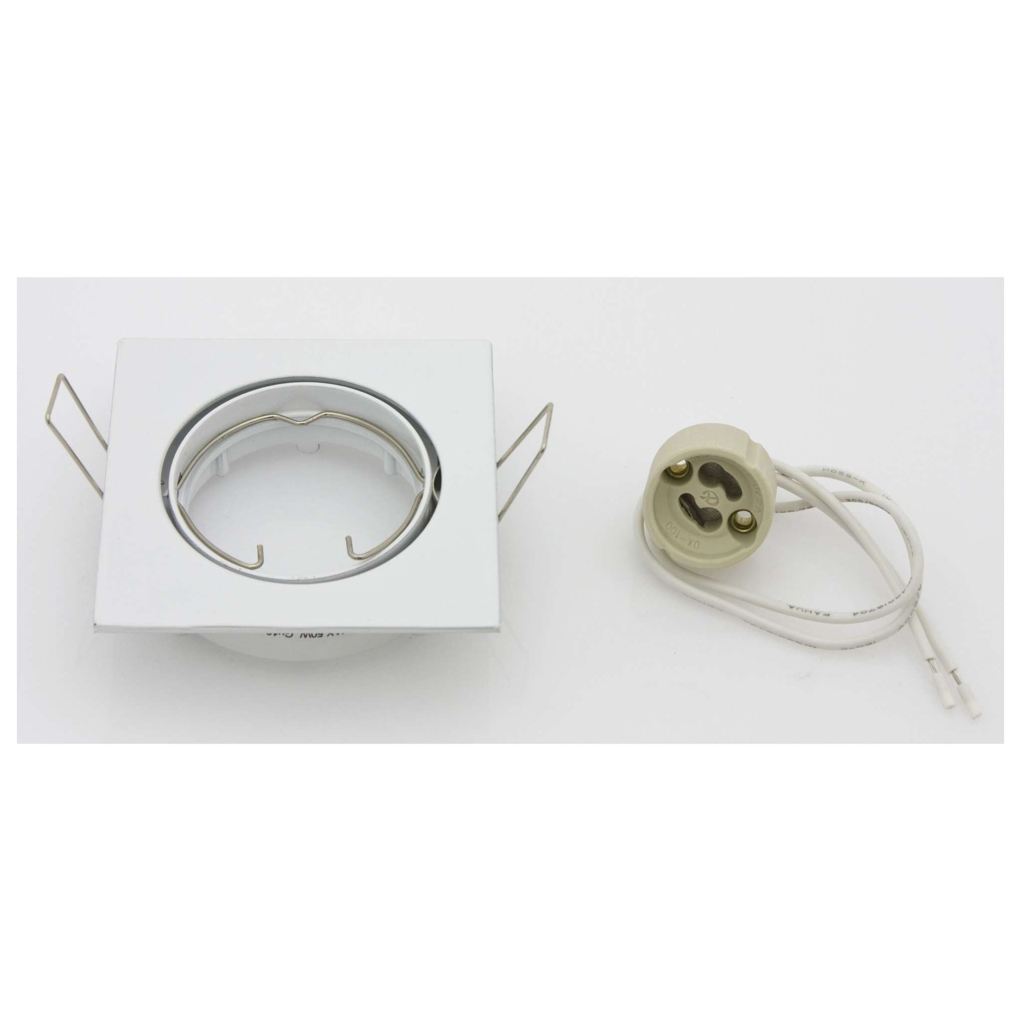 Faretti Quadr. Inc.Orien.X Led Gu10 Bianco - 10 Pz