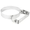 Collare Inox Con Staffa Per Tubo Stufa 25 Cm