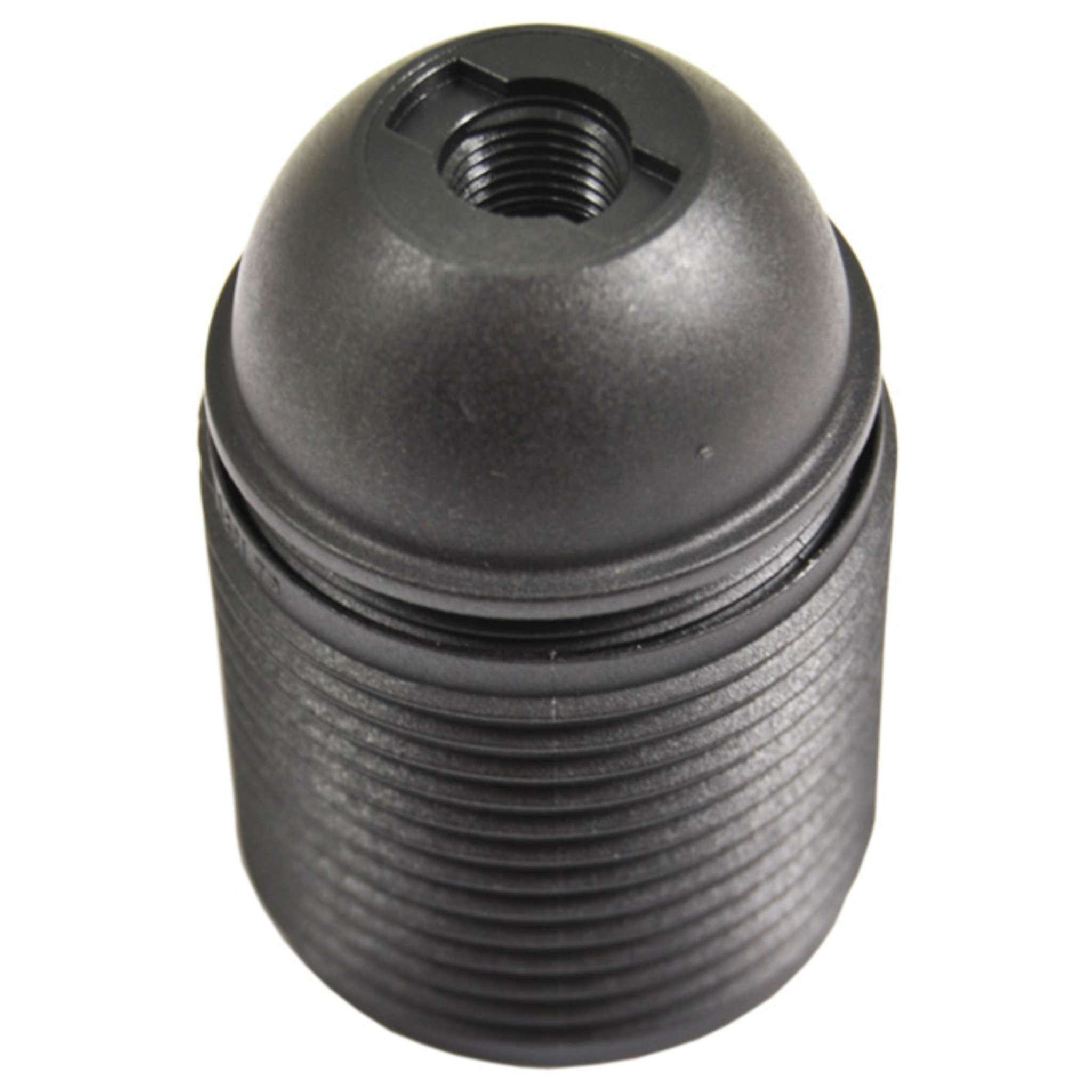 Portalampada Nero E27 Filettato - 20 Pz