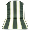 Cuscino Schienale Basso Double Rigato Verde - 8 Pz